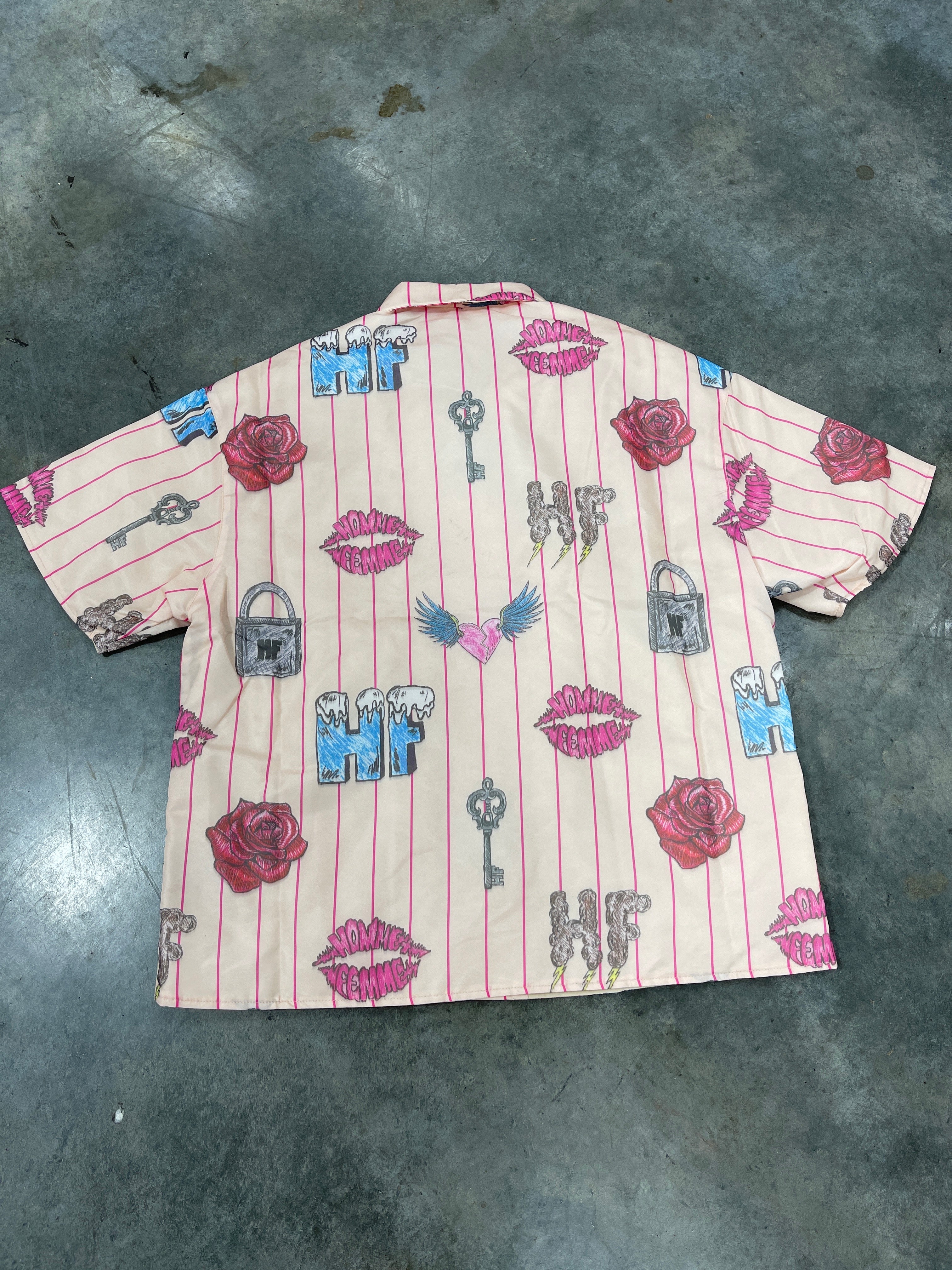 HFLA Doodle Puffer Shirt Sz L