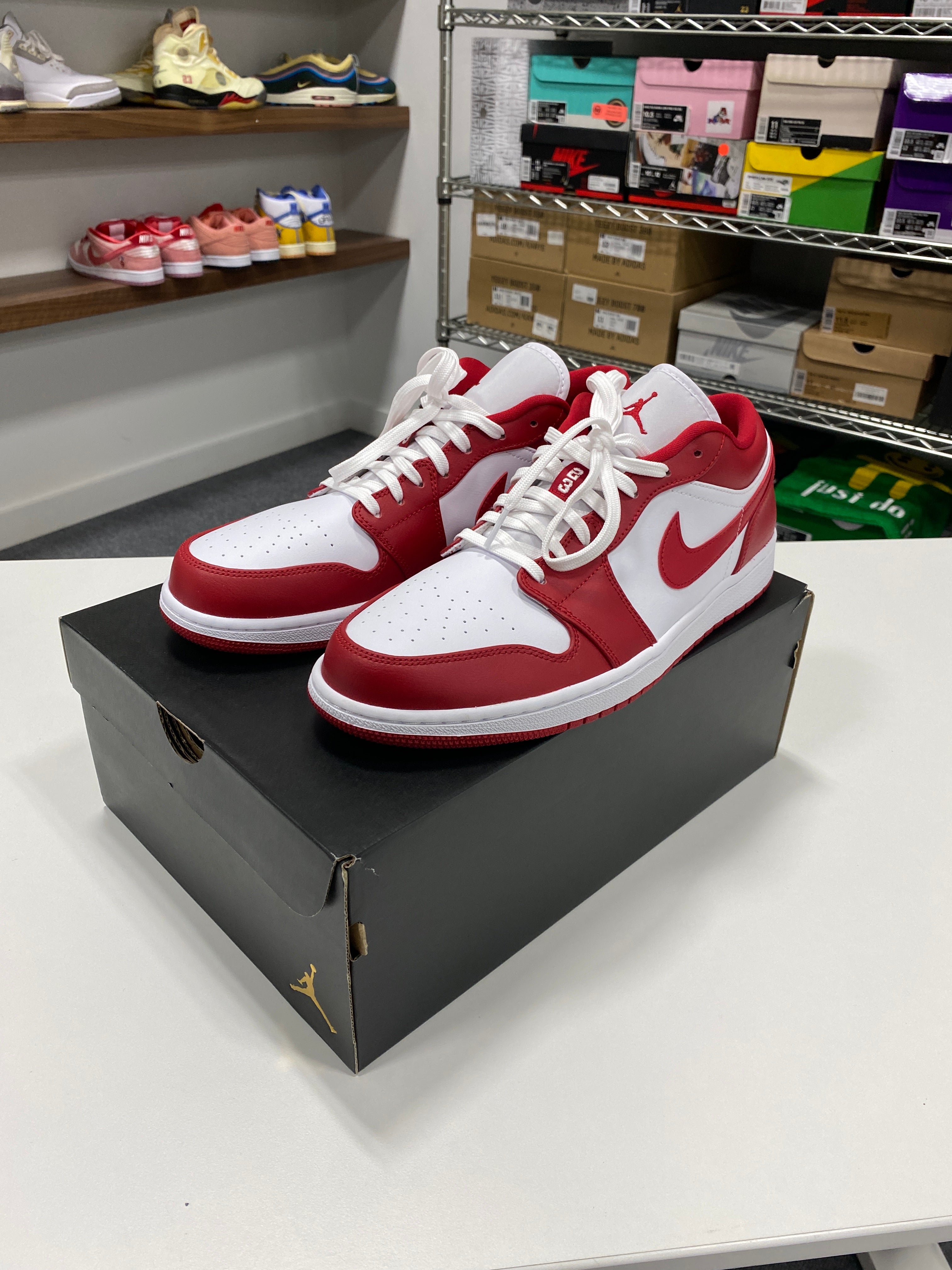 Jordan 1 Low Gym Red White Sz 11