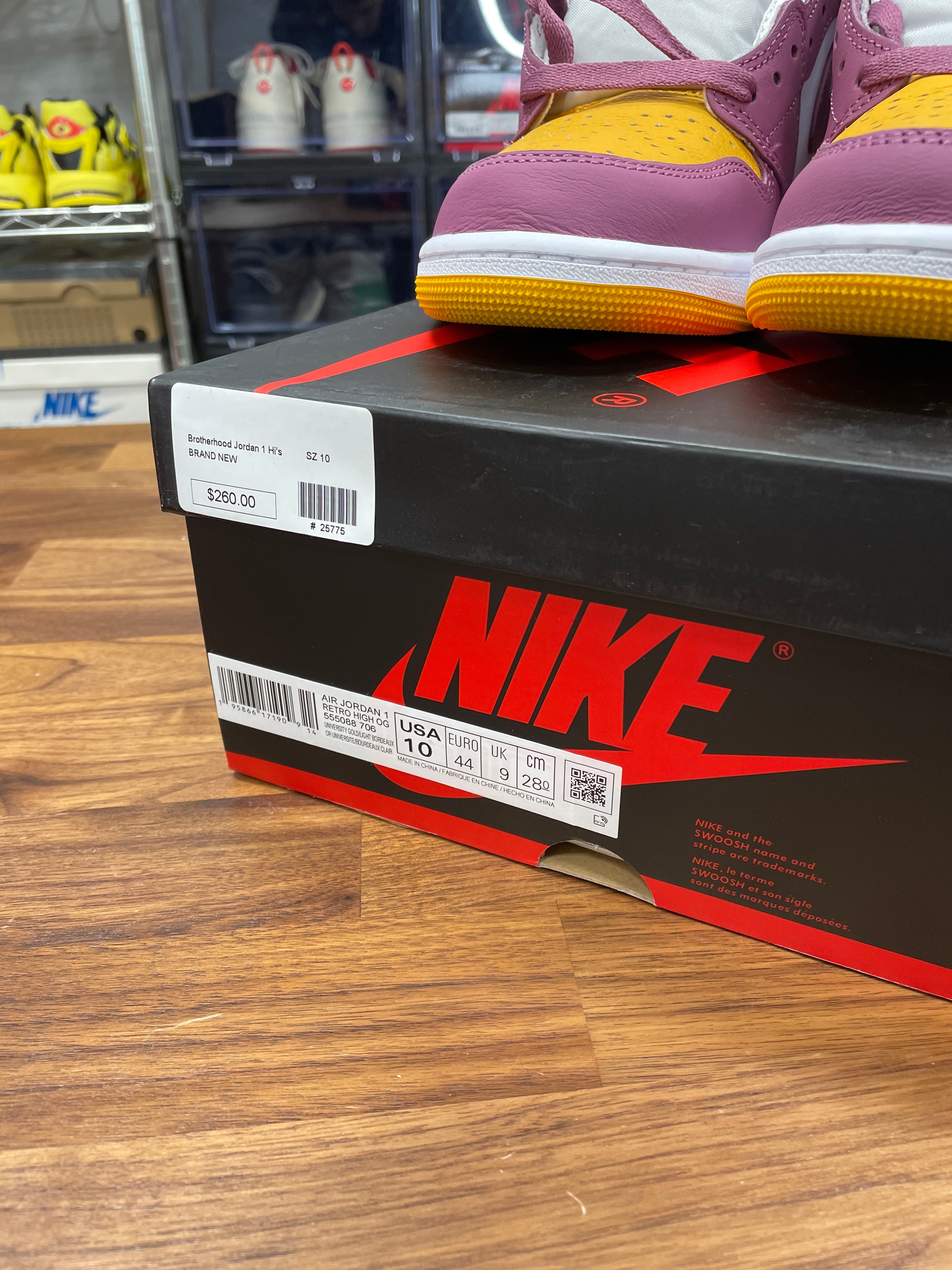 Jordan 1 Brotherhood Size 10