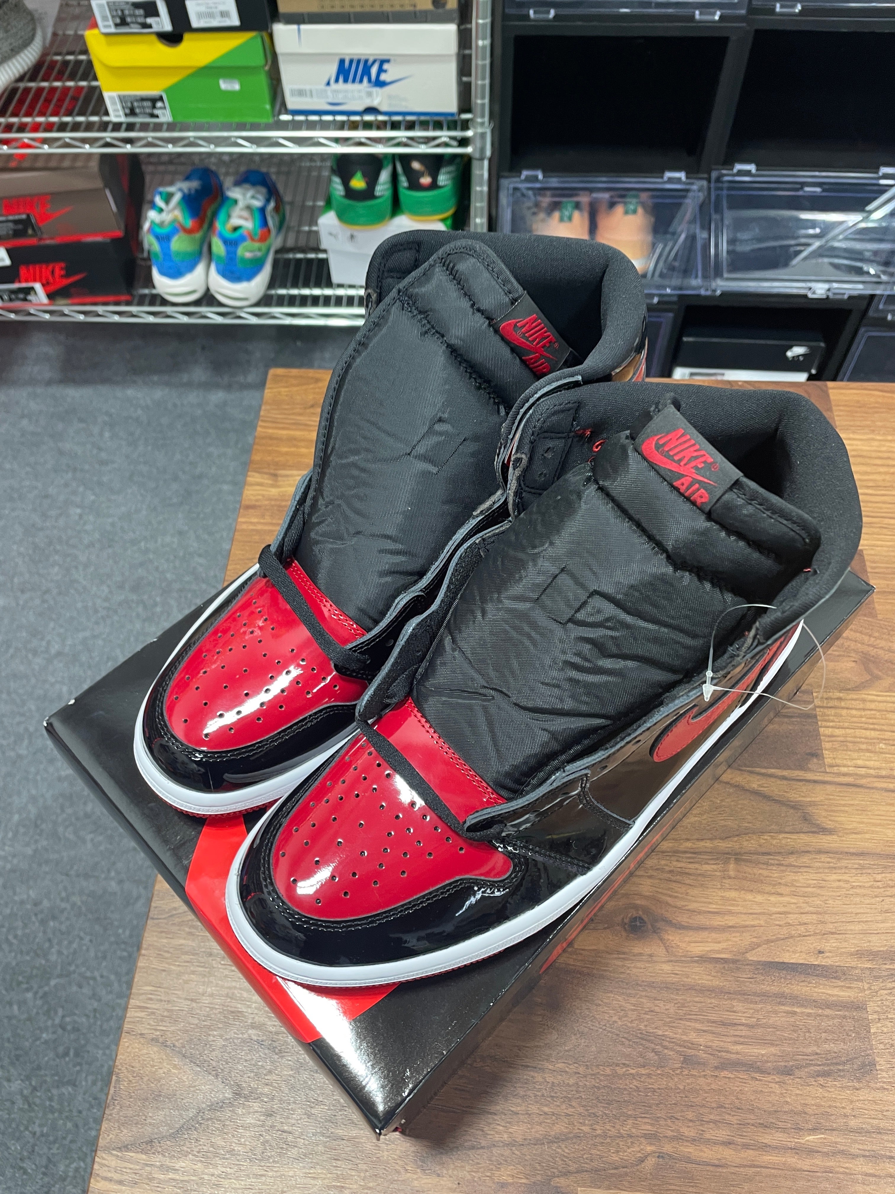 Jordan 1 High Patent Bred Sz 11