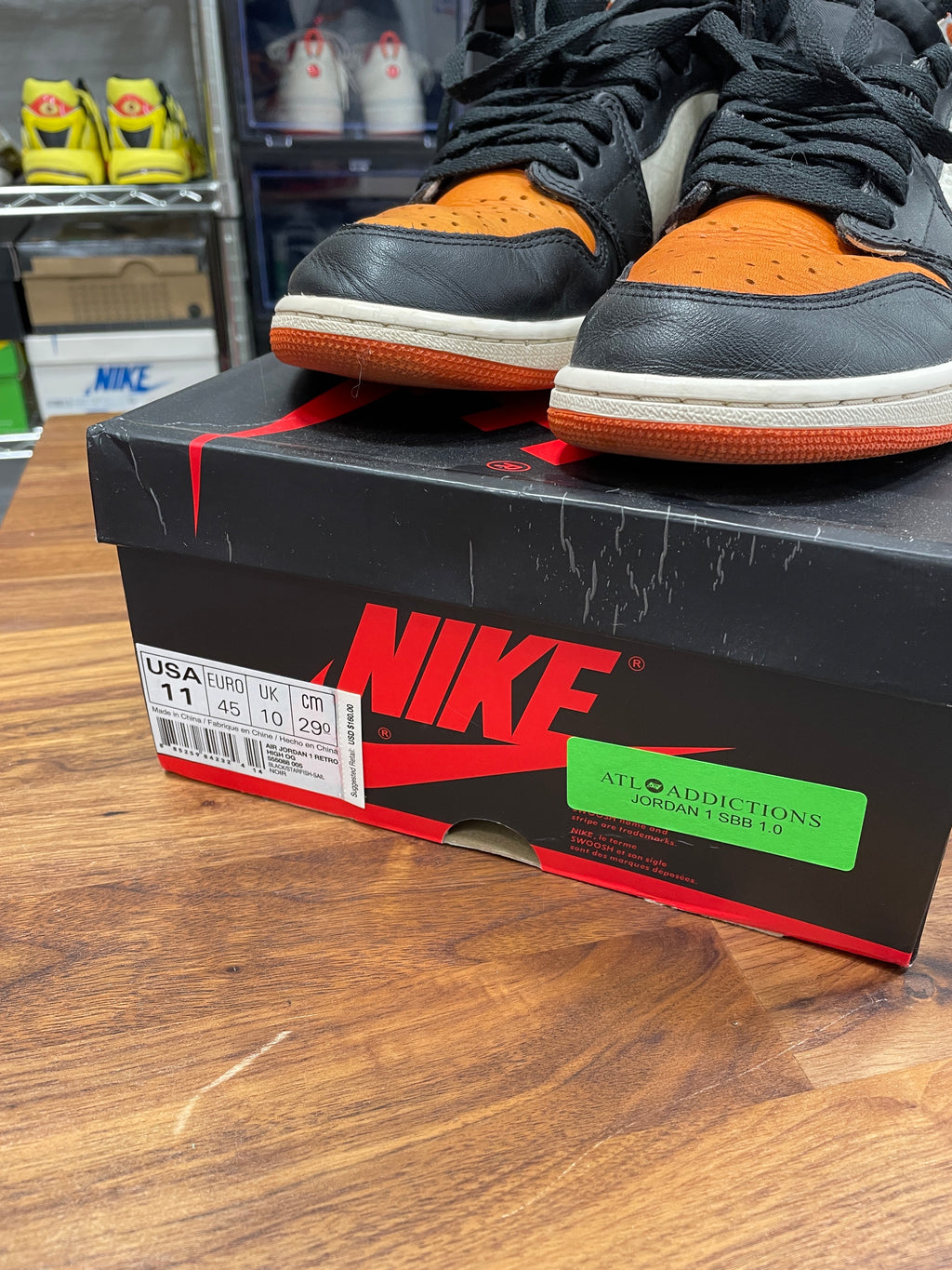 Jordan 1 high Shattered Backboard Sz 11