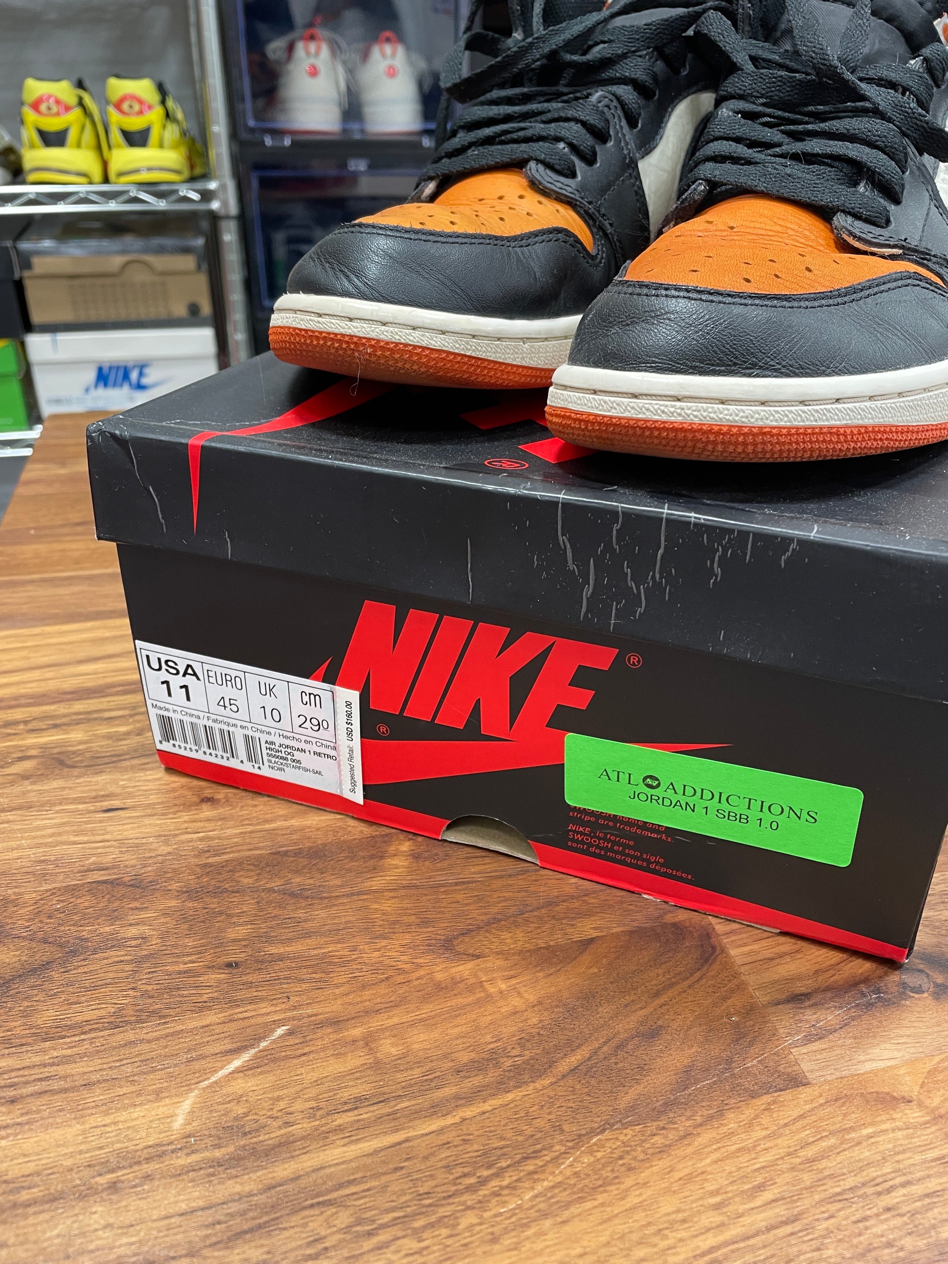 Jordan 1 high Shattered Backboard Sz 11