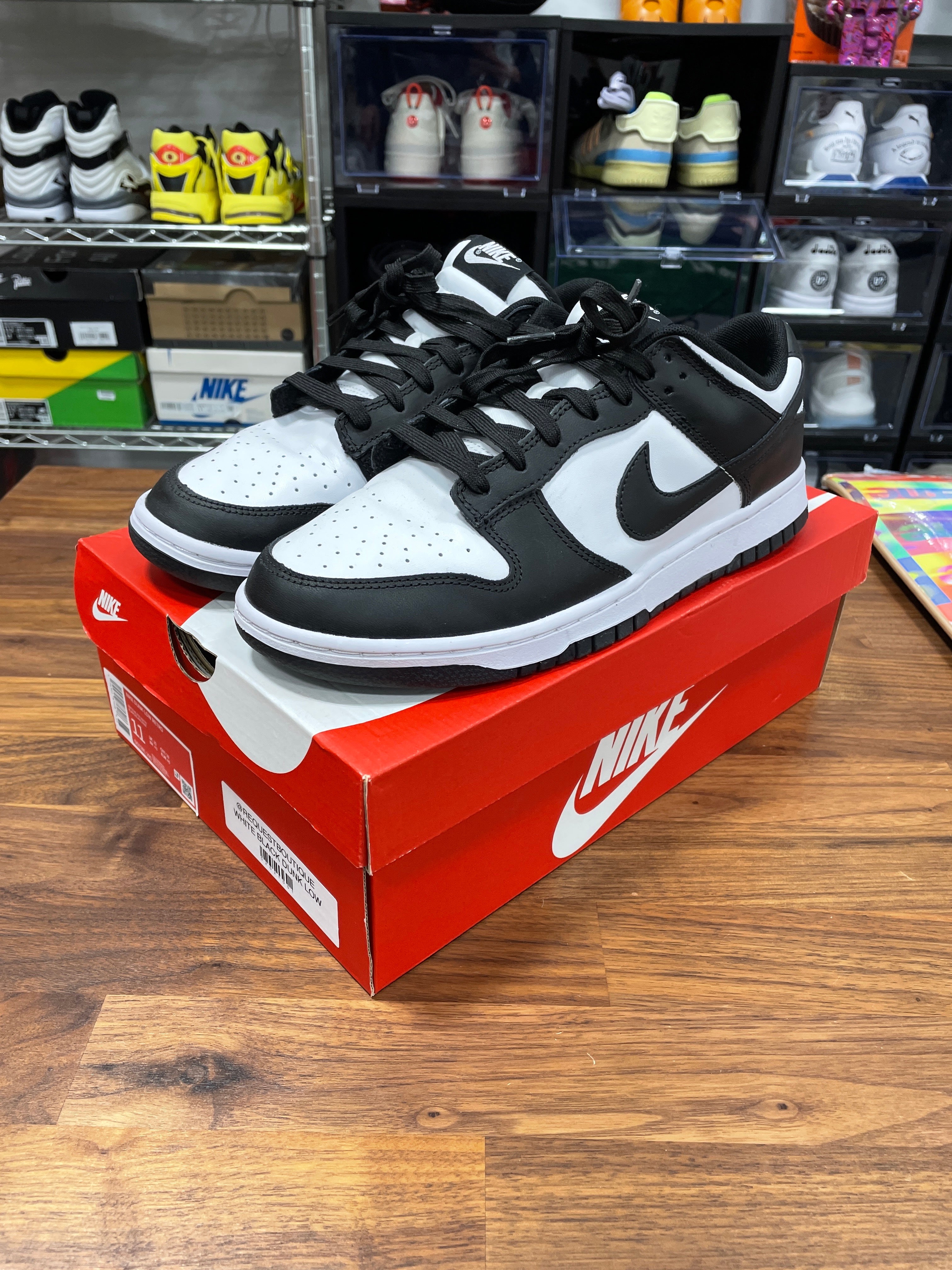 Nike Dunk Low Retro White Black Sz 11