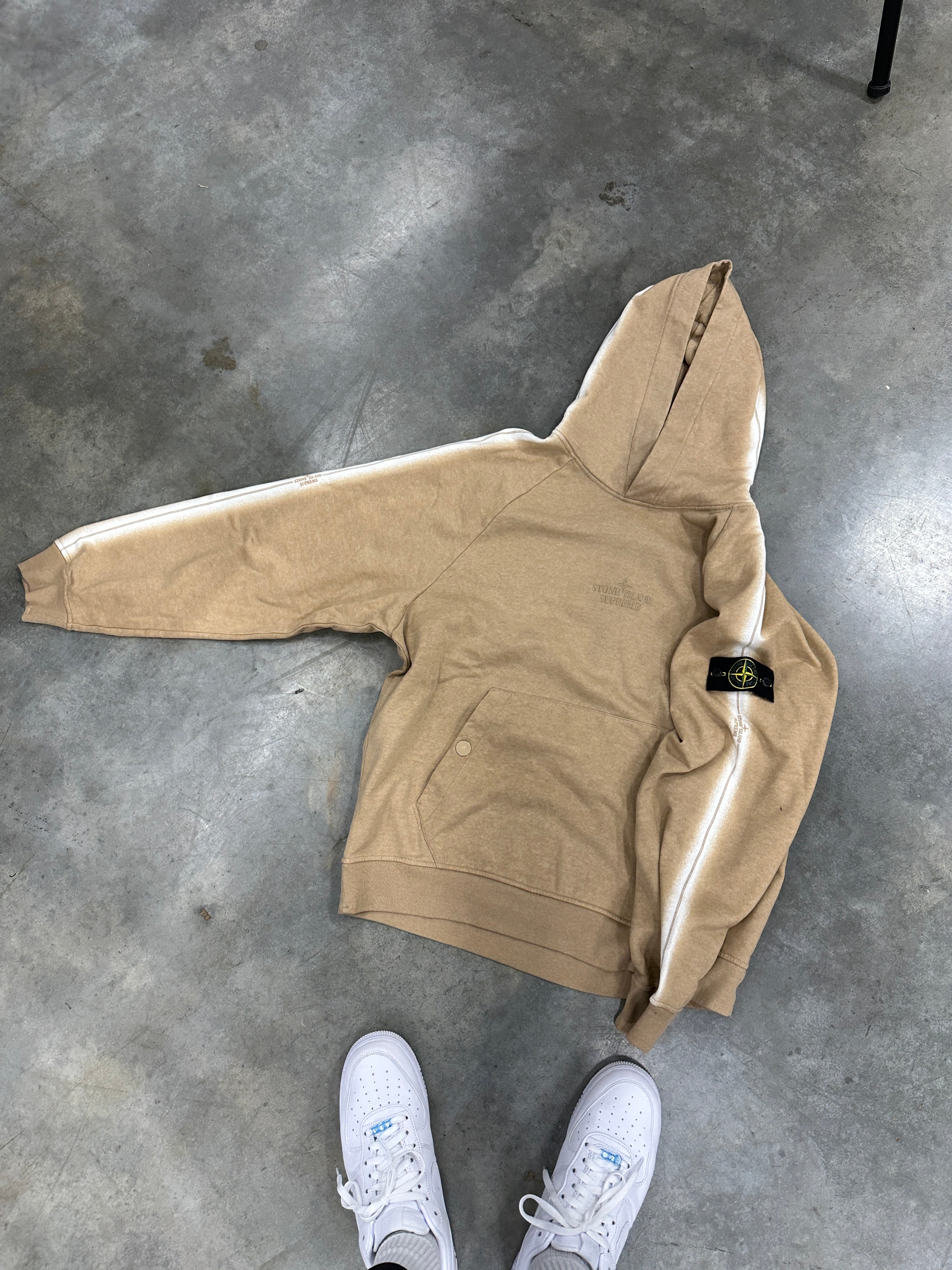 Supreme Stone Island Stripe Hooded Sweatshirt