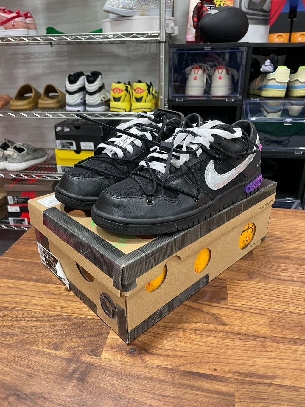 Nike Dunk Low Off-White Lot 50 Sz 10.5