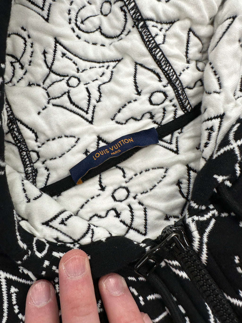 Louis Vuitton x NBA Strategic Flowers Quilted Hoodie Sz L