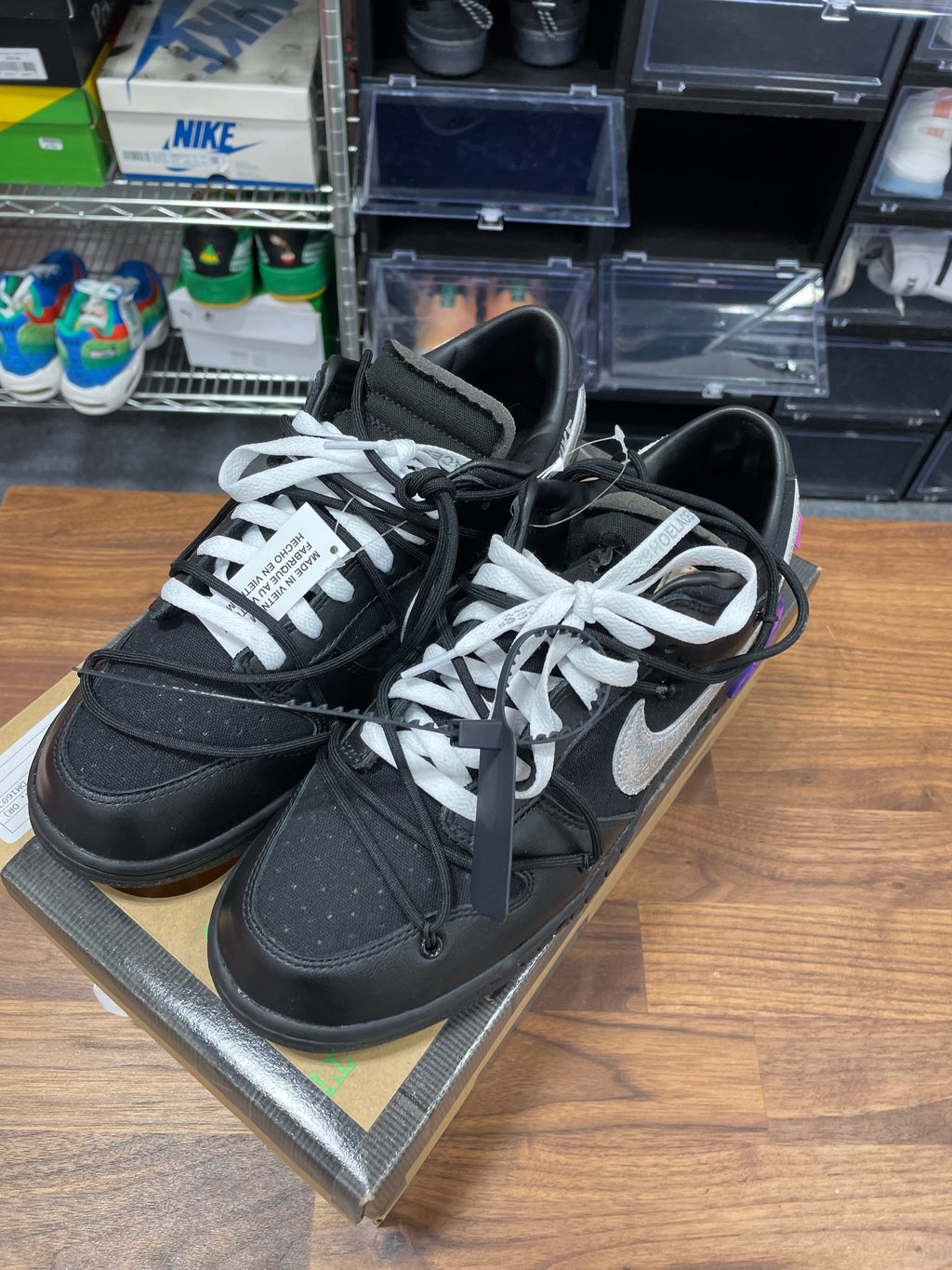 Nike Dunk Low Off-White Lot 50 Sz 10.5