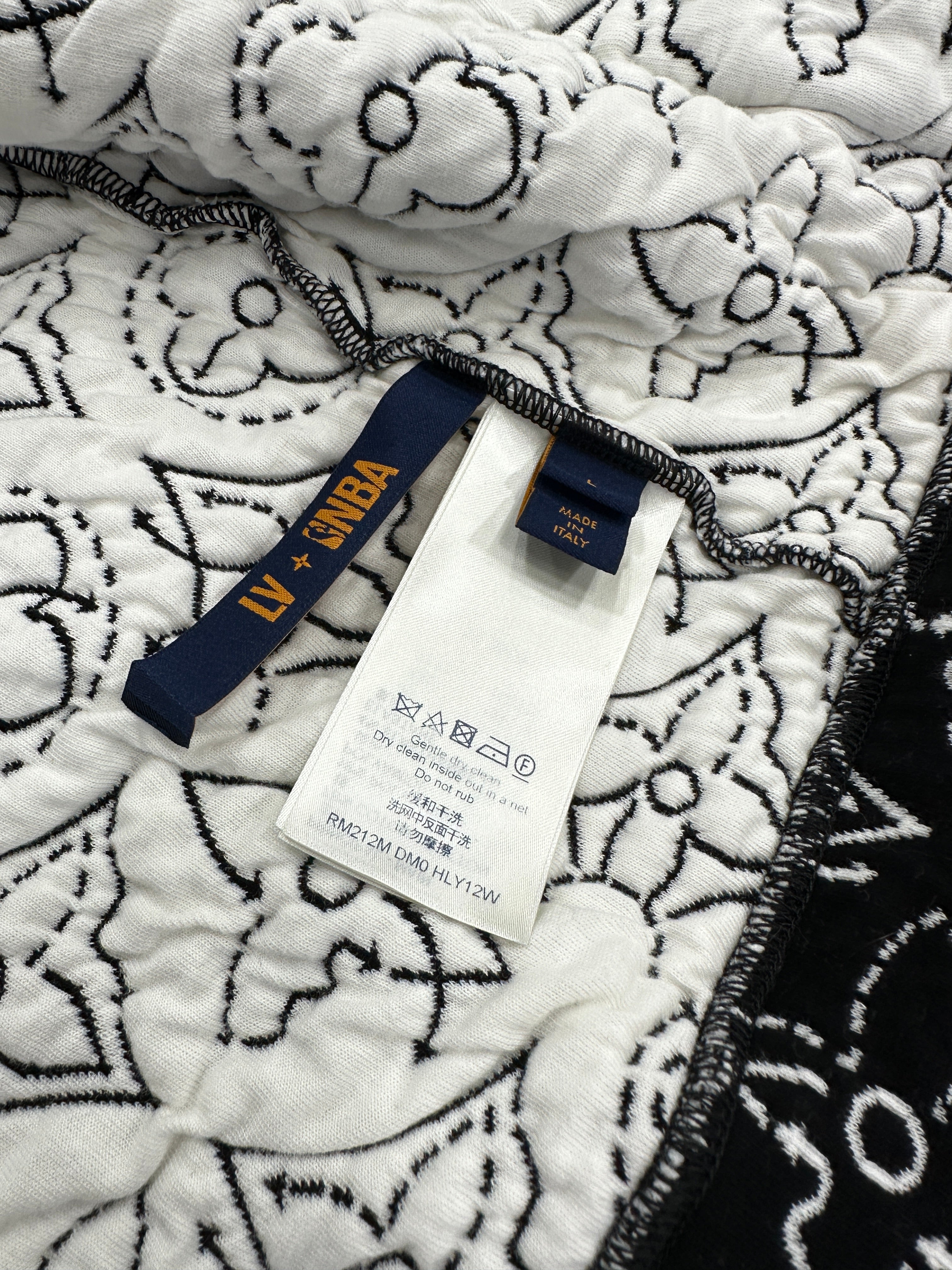 Louis Vuitton x NBA Strategic Flowers Quilted Hoodie Sz L
