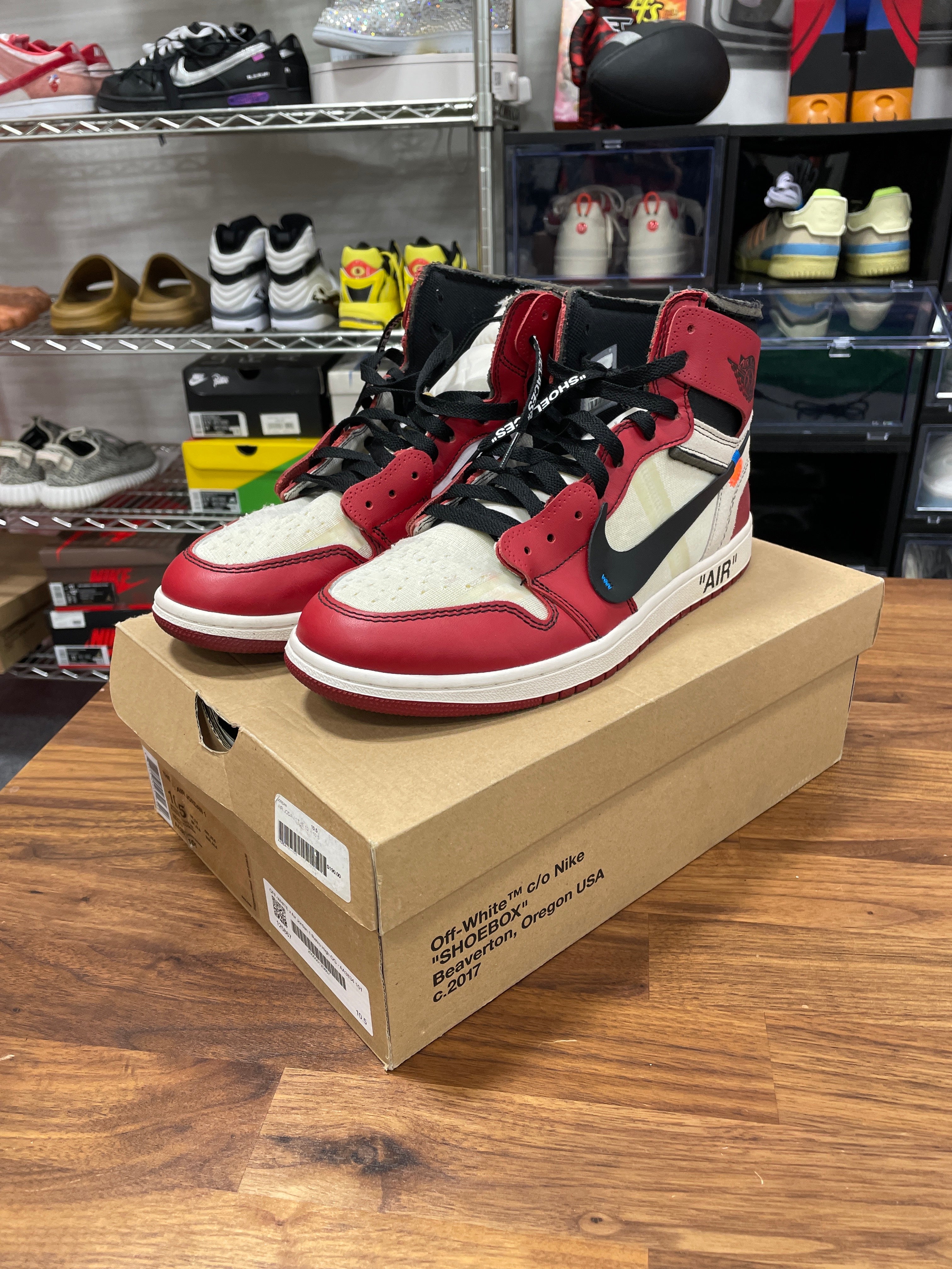 Jordan 1 Retro High Off-White Chicago Sz 10.5