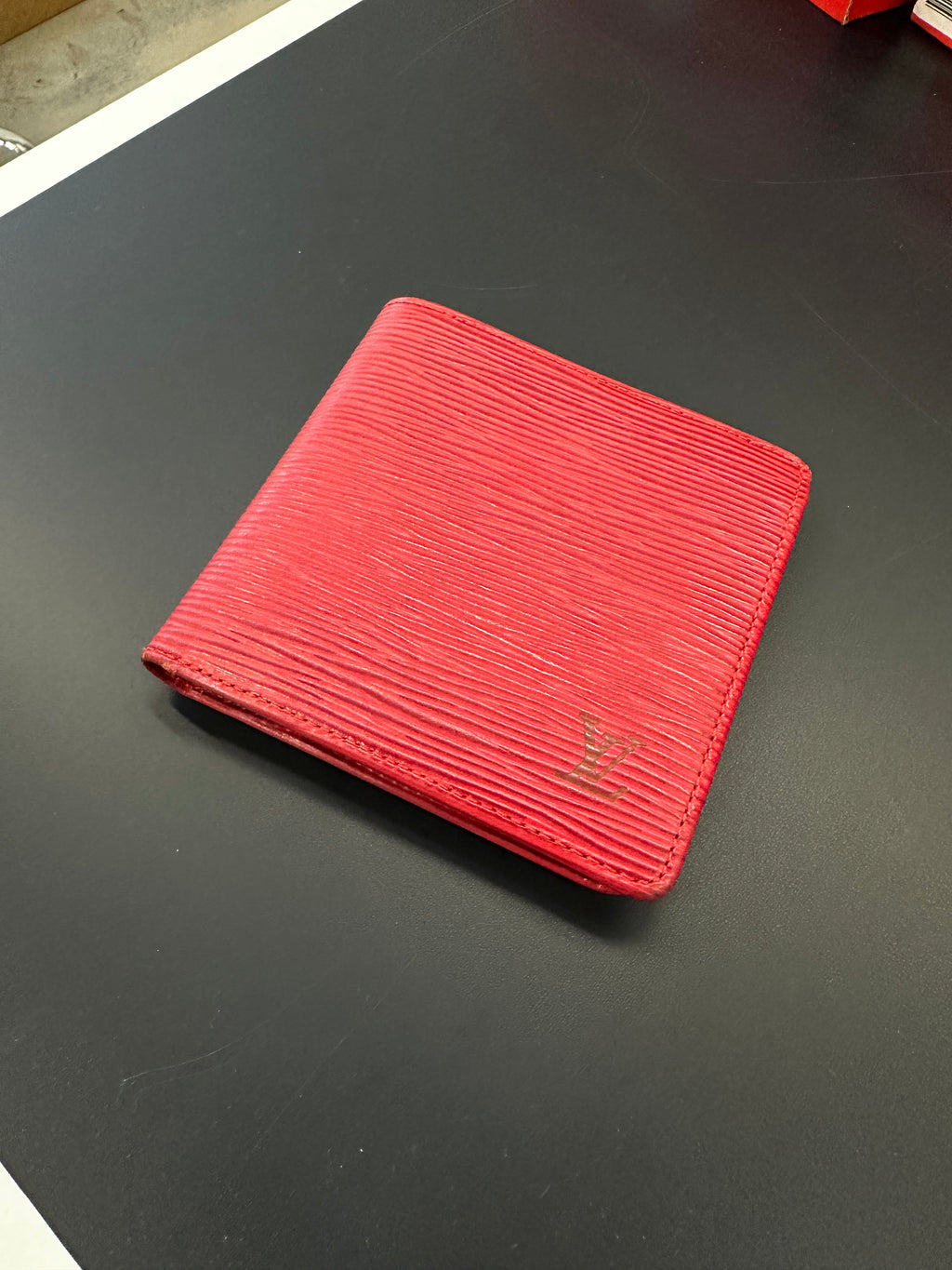 Louis Vuitton Epi Wallet Red