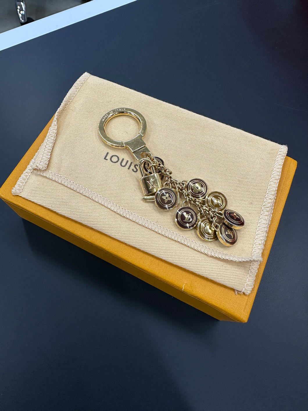 Louis Vuitton Brown Charms Keychain