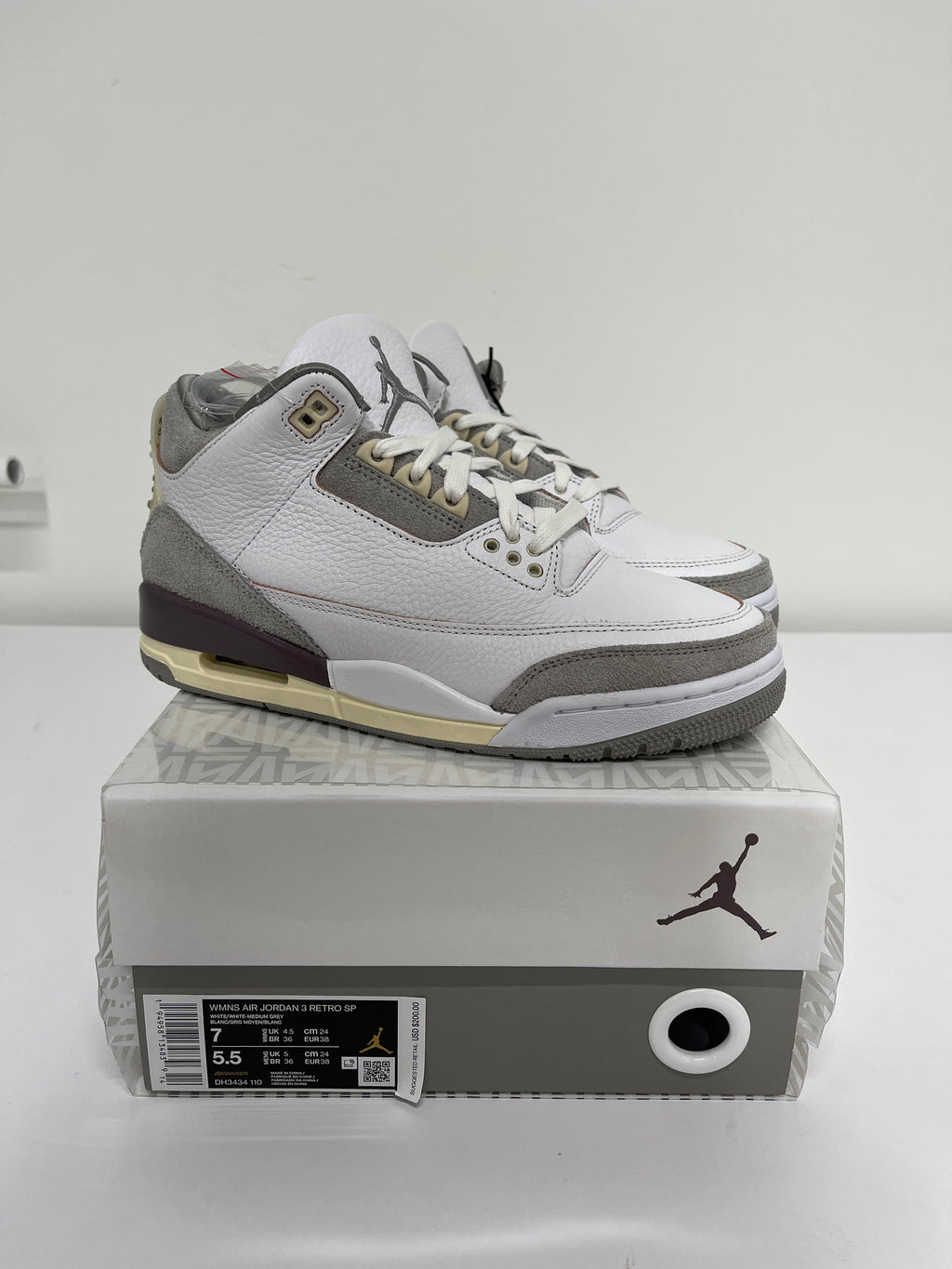 Nike Air Jordan 3 A Ma Minere Sz W7 Mens 5.5