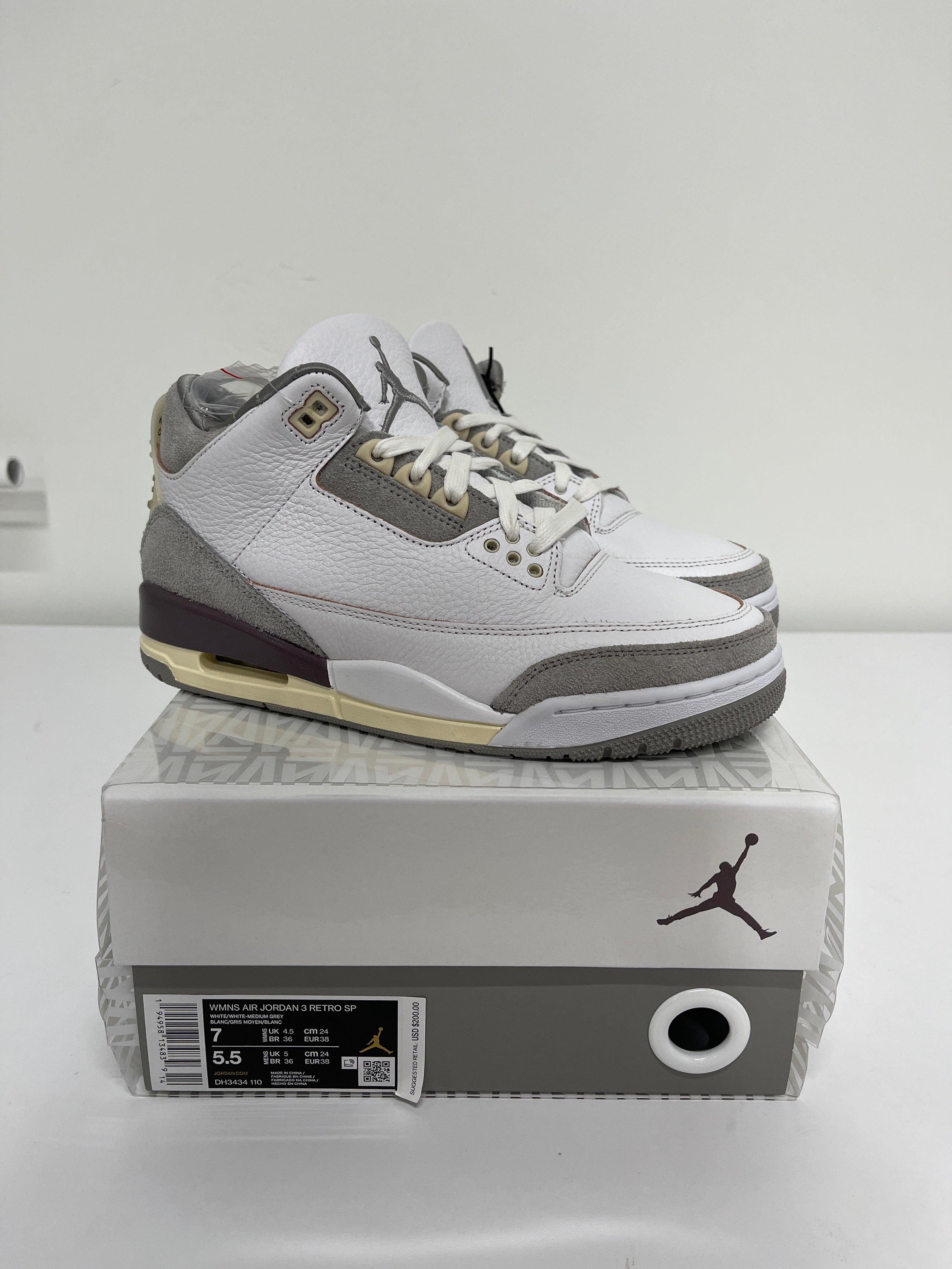 Nike Air Jordan 3 A Ma Minere Sz W7 Mens 5.5