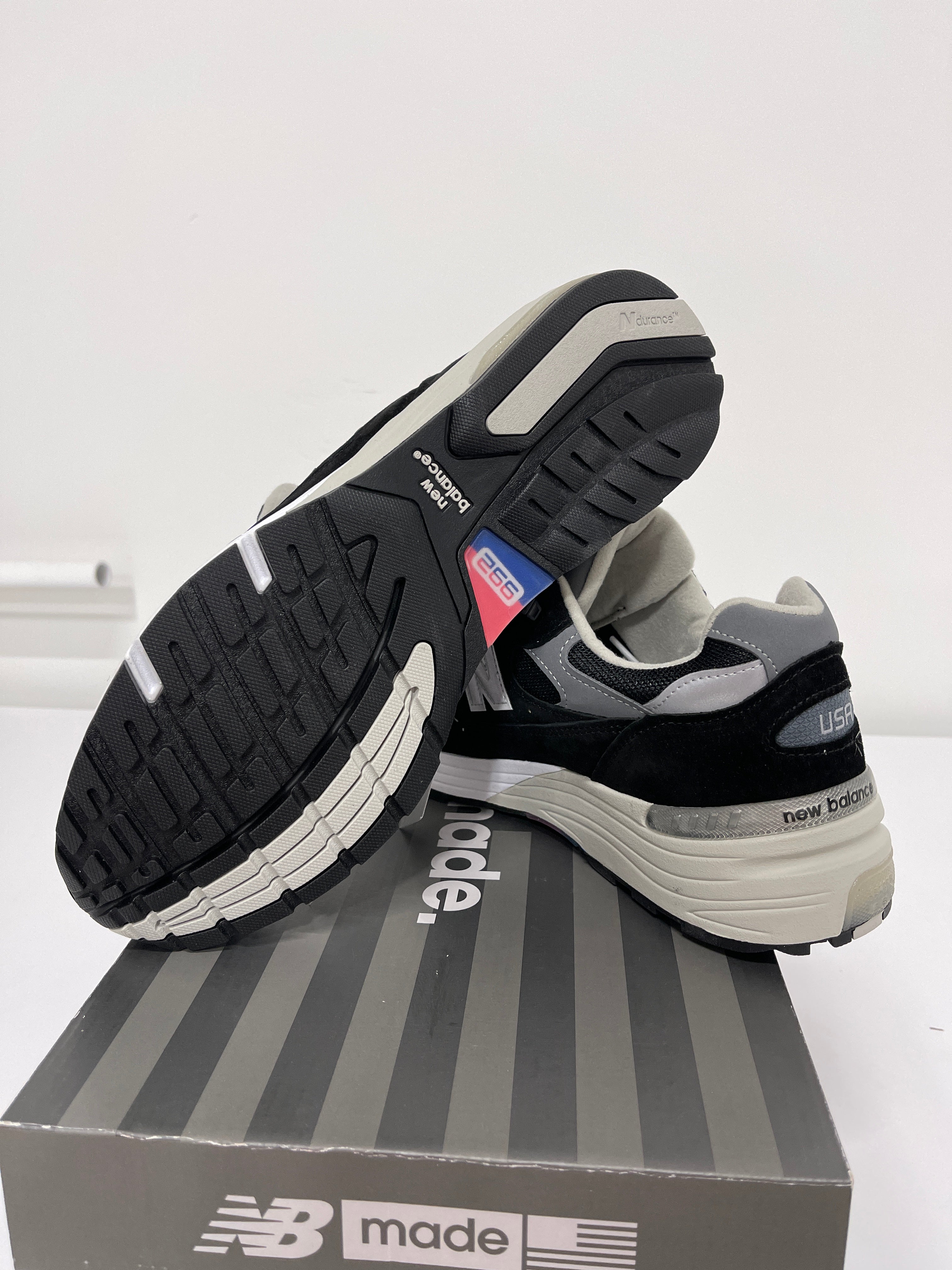 New Balance 992 Black Suede Sz 10.5
