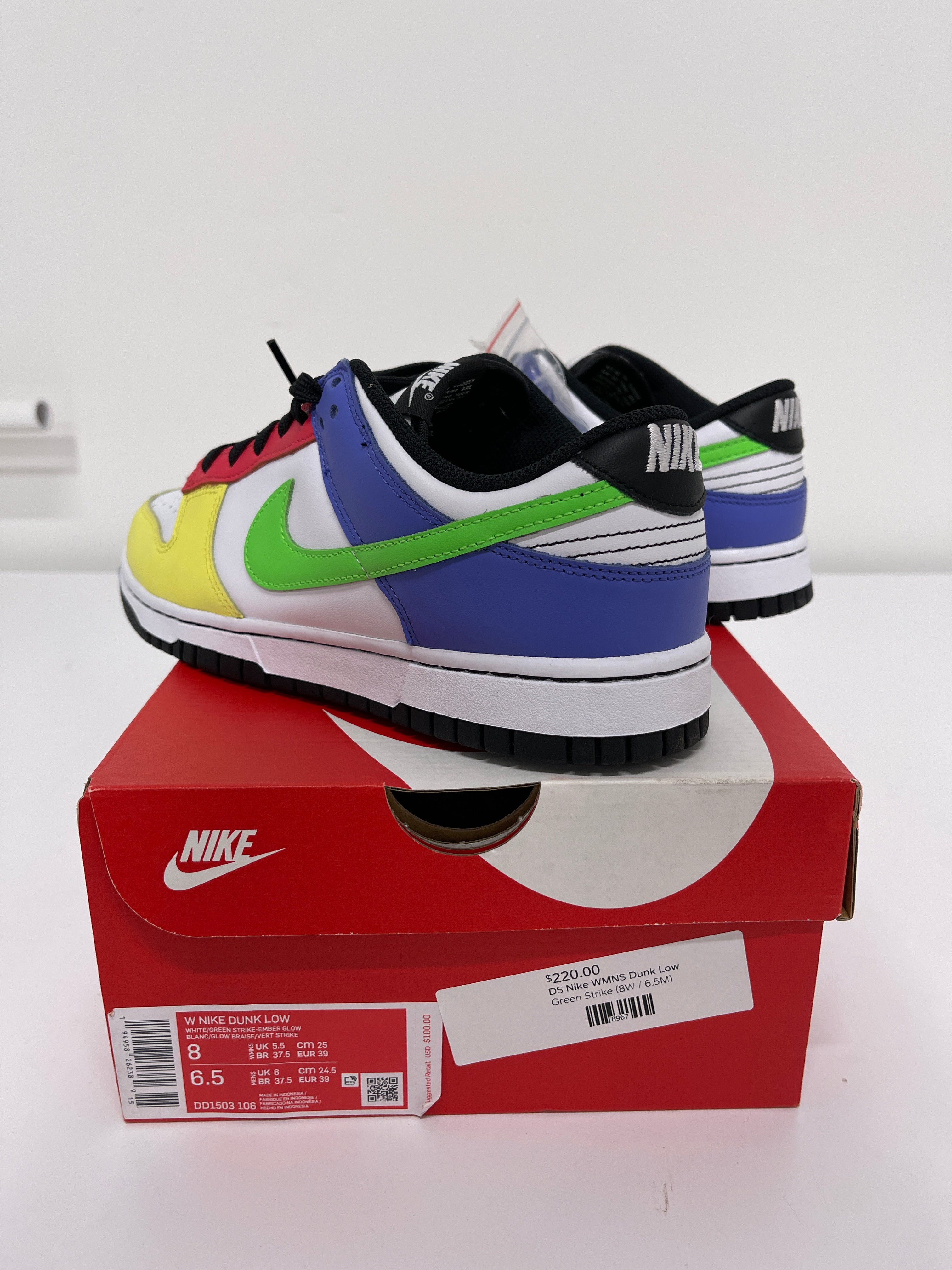 Nike Dunk Low Green Strike Sz W8