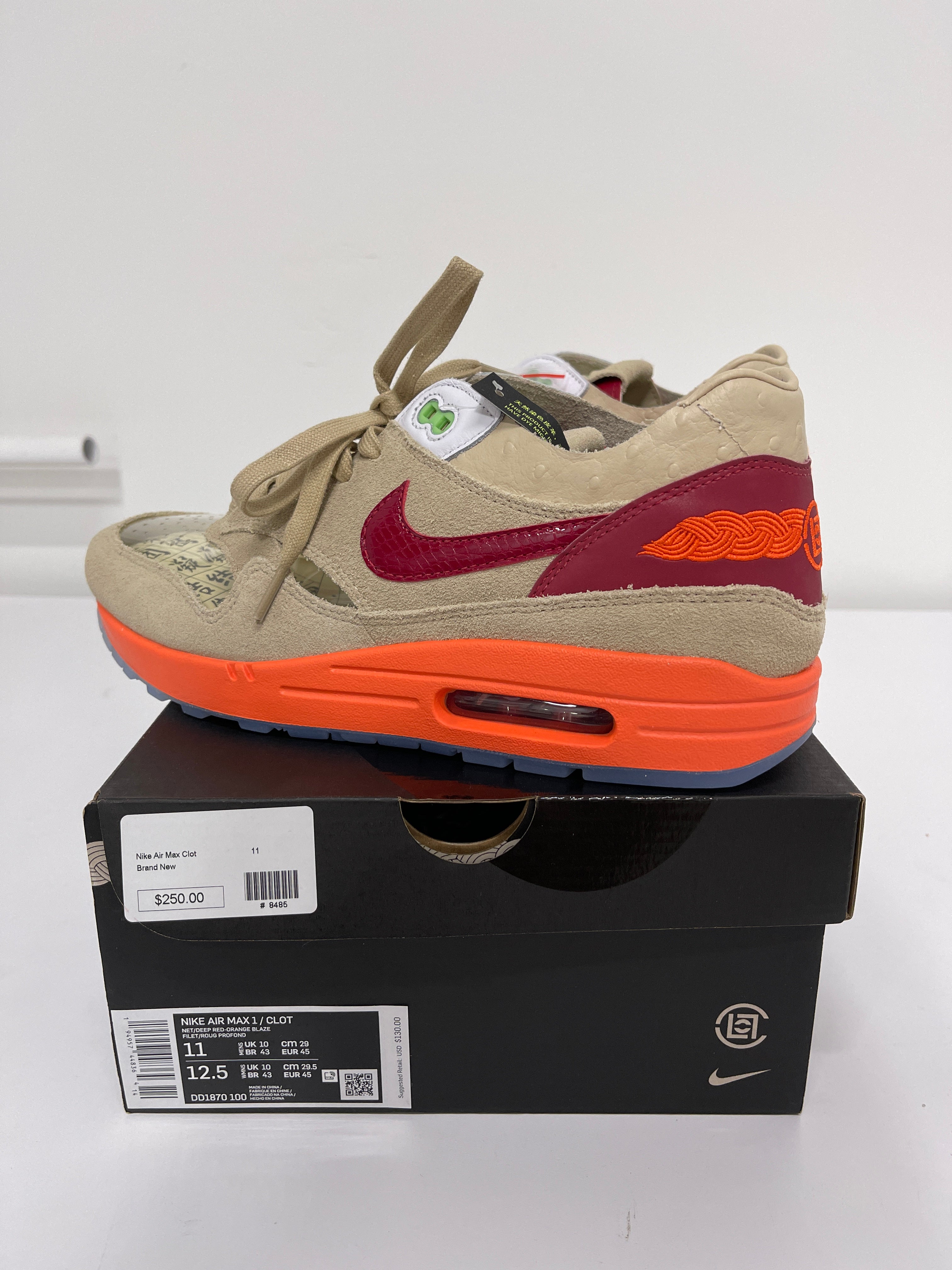 Nike Air Max 1 Clot Sz 11
