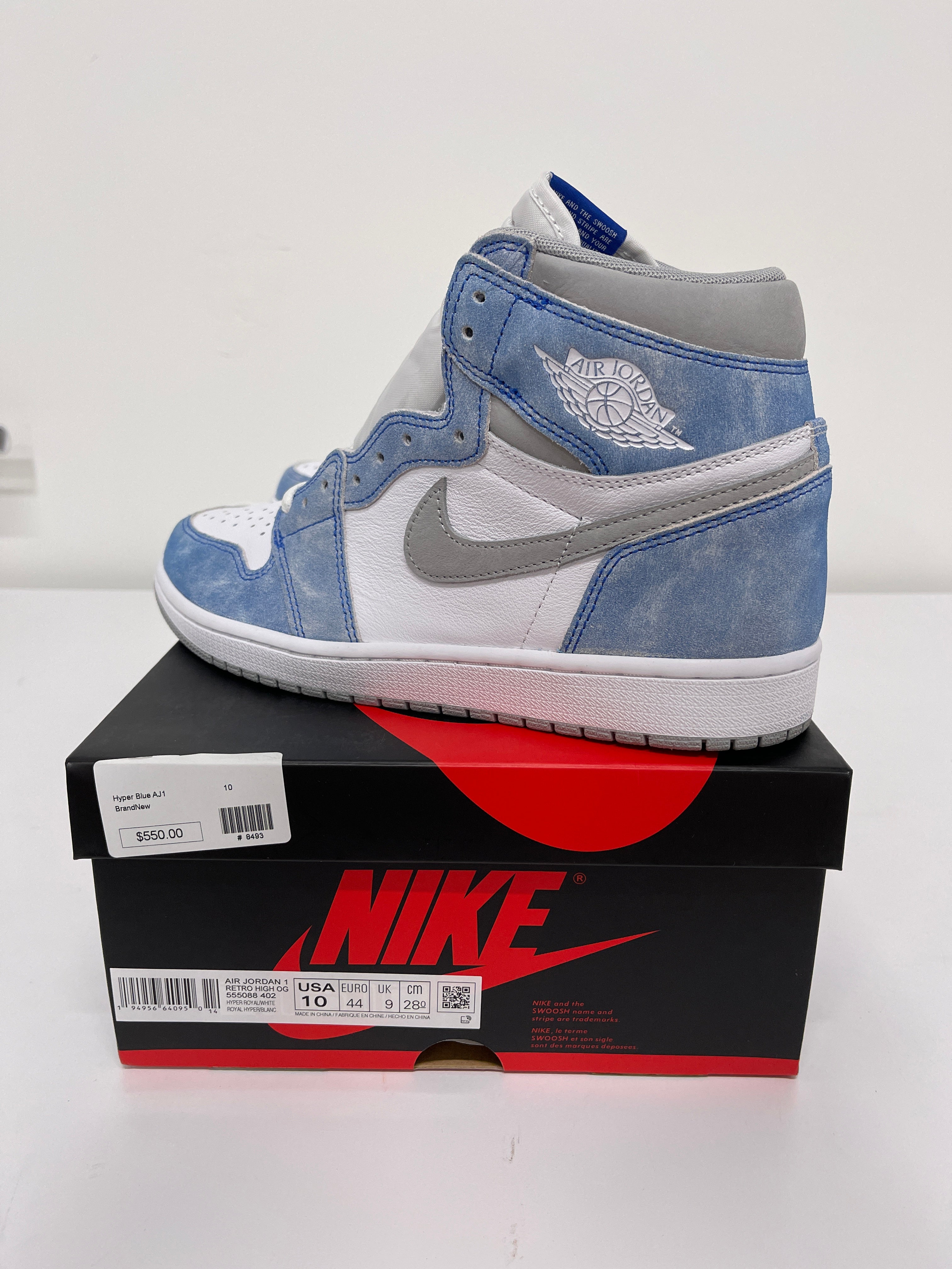 Nike Air Jordan 1 Hyper Royal Sz 10