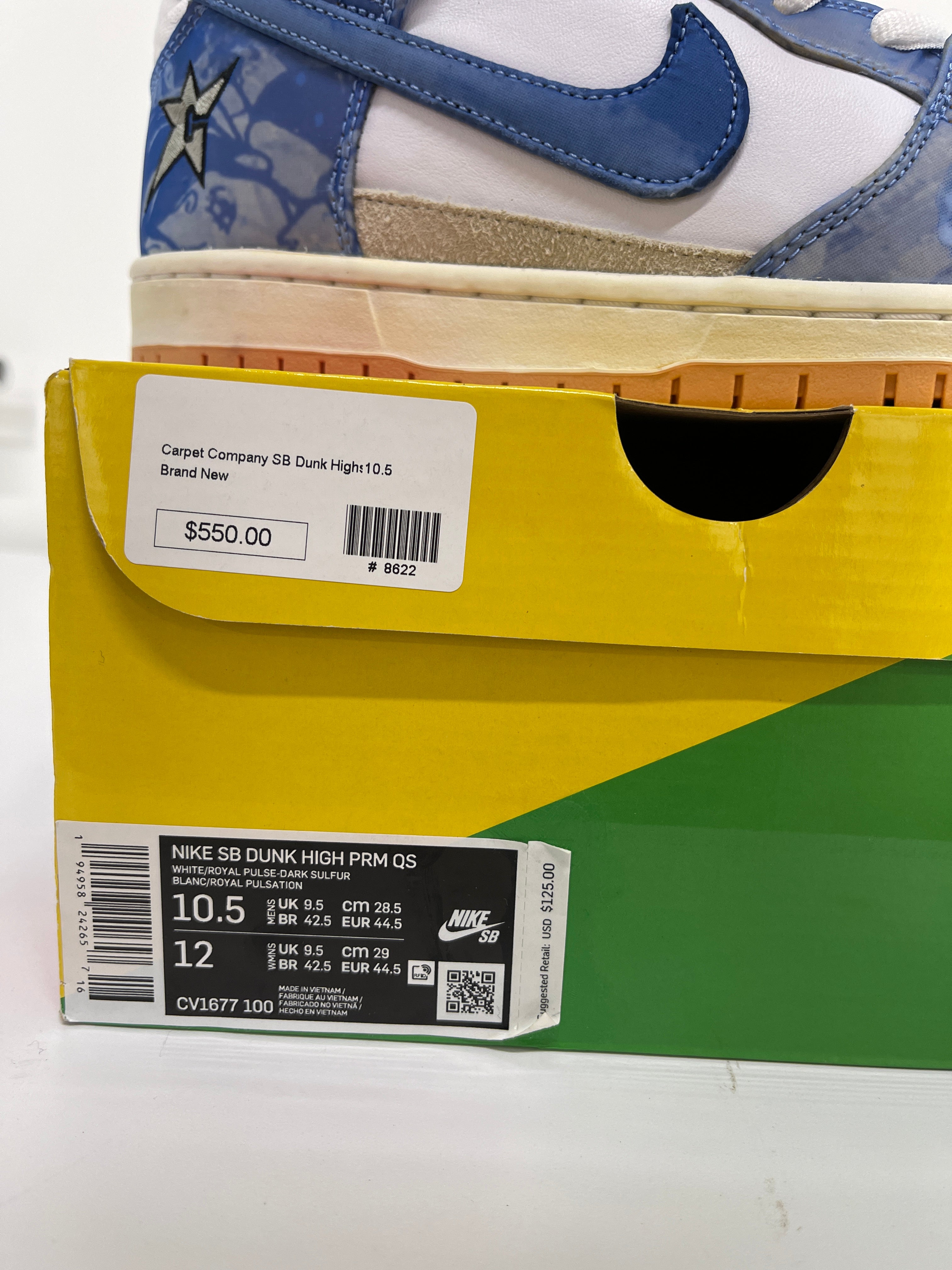 Nike SB Dunk High Carpet Co Sz 10.5