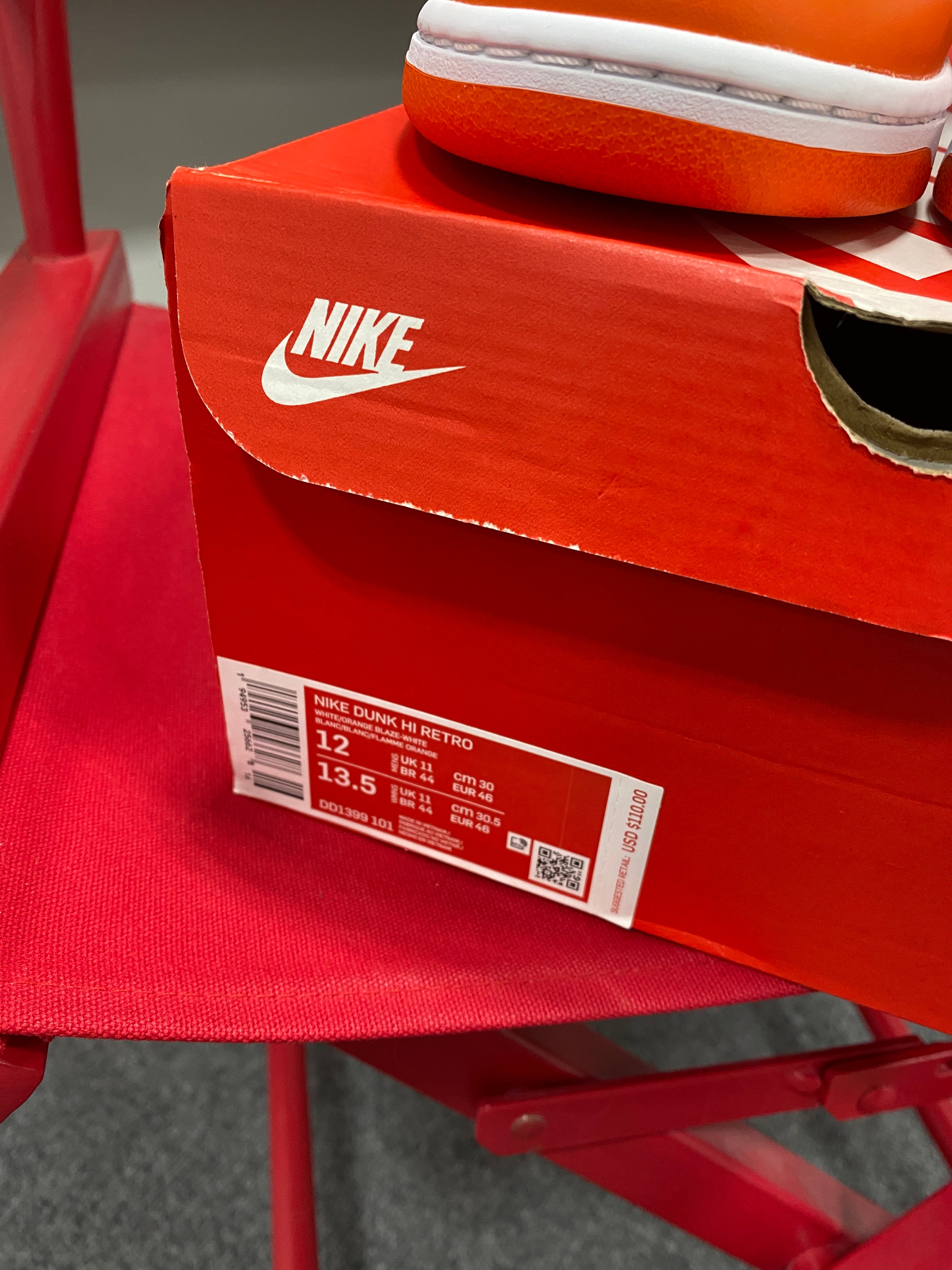 Nike Dunk High Syracuse (2021) Sz 12