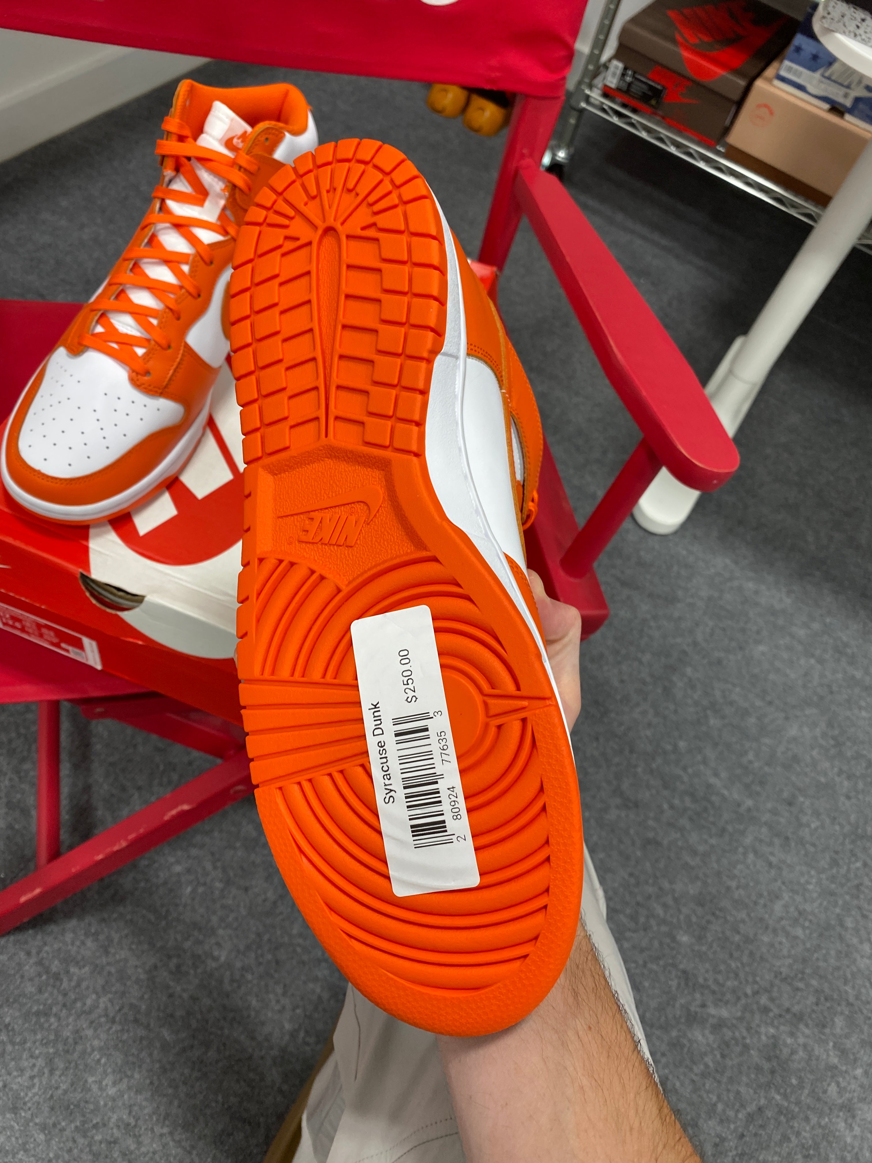 Nike Dunk High Syracuse (2021) Sz 12