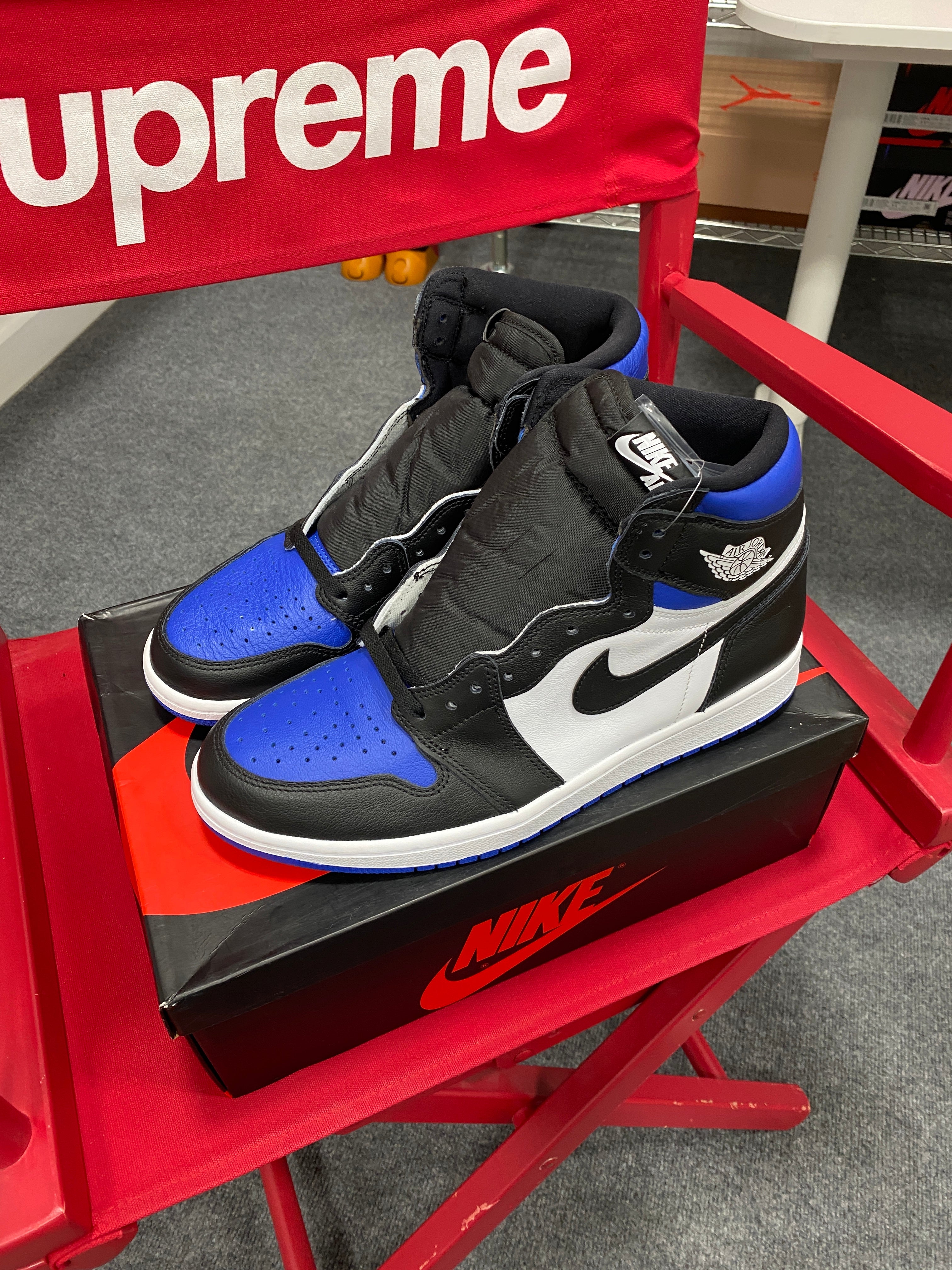 Jordan 1 Retro High Royal Toe Sz 11