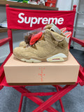 Jordan 6 Retro Travis Scott British Khaki Sz 11