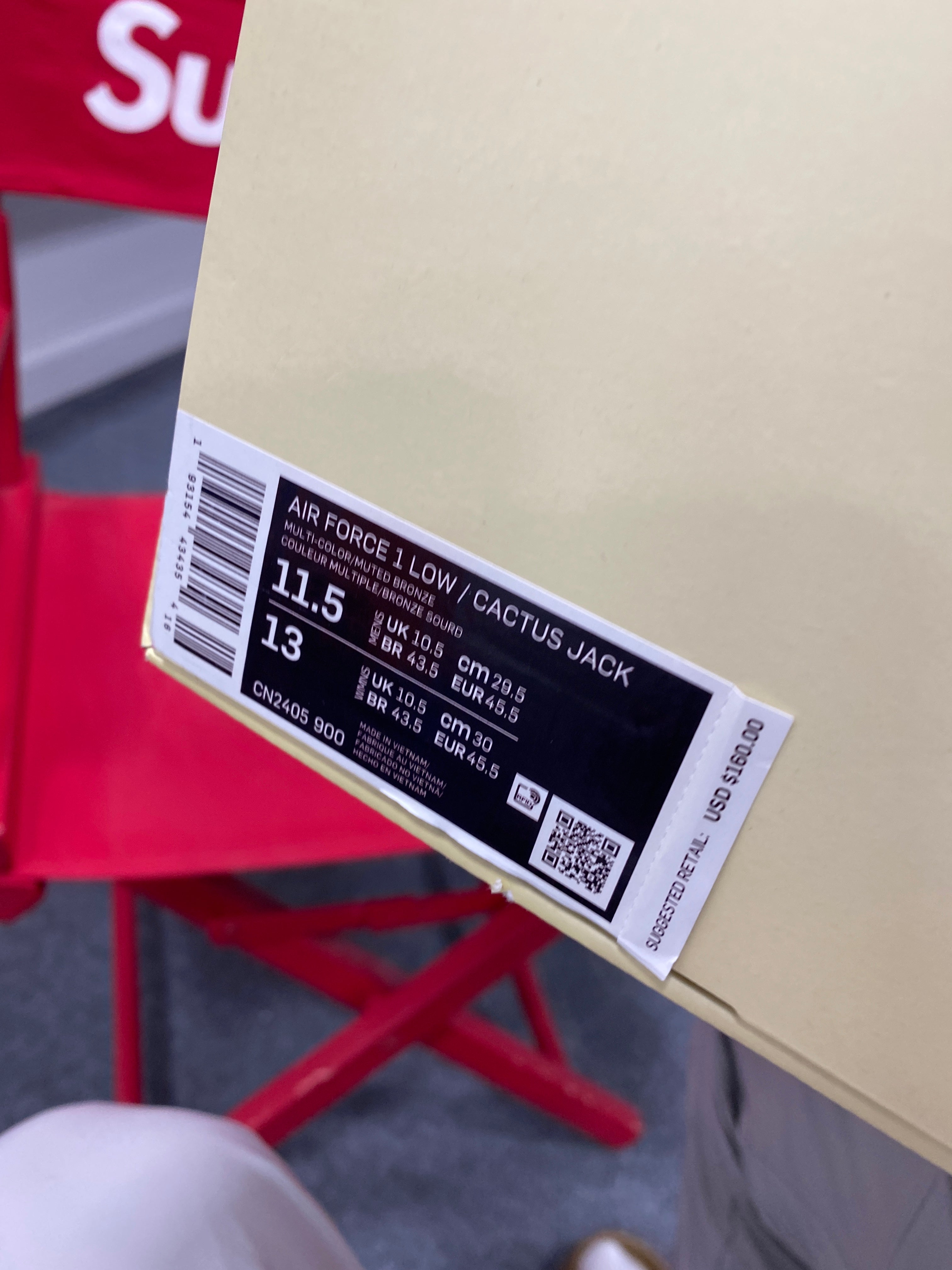 Nike AF1 Low Travis Scott Cactus Jack Sz 11.5