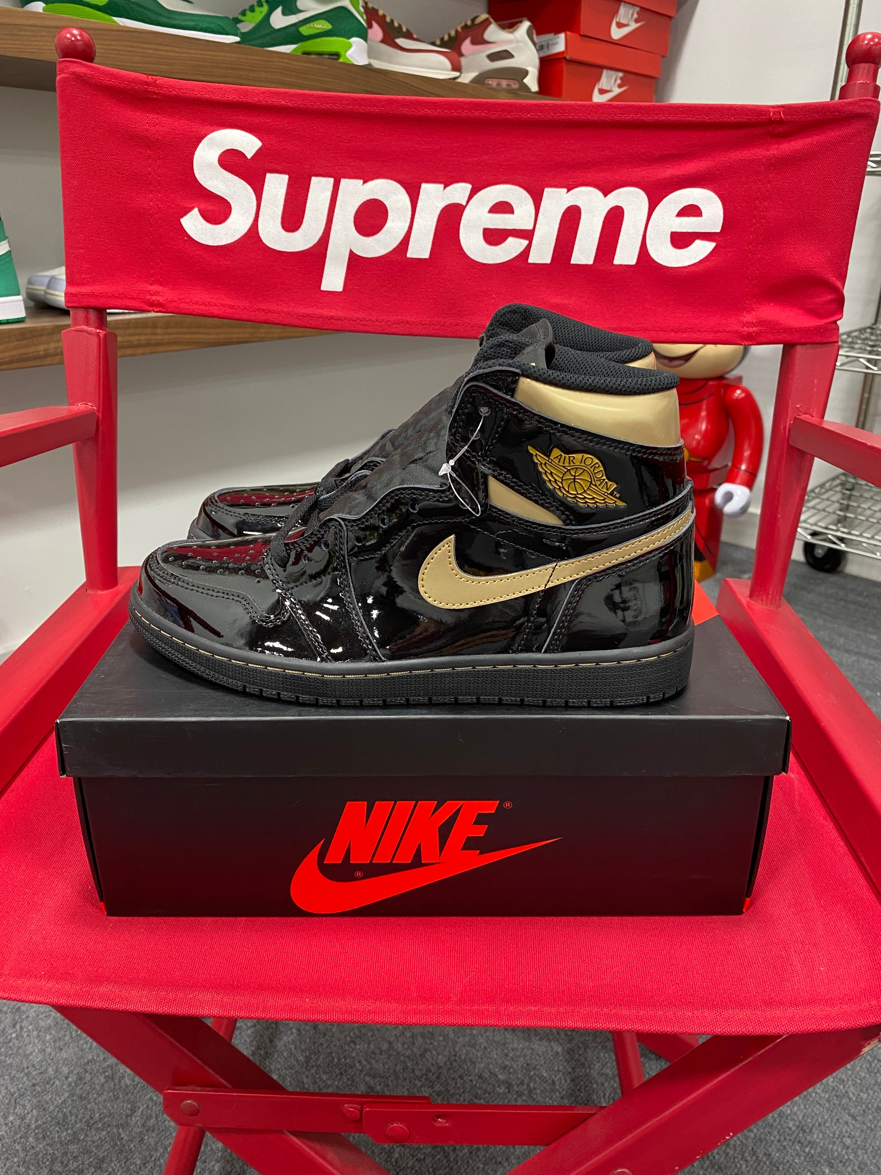 Jordan 1 Retro High Black Metallic Gold (2020) Sz 8.5