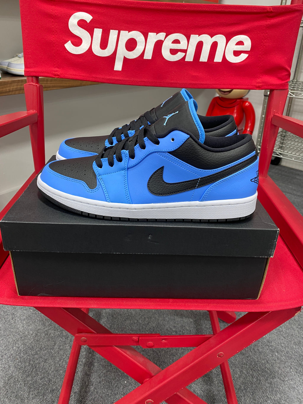 Jordan 1 Low University Blue Black Sz 11