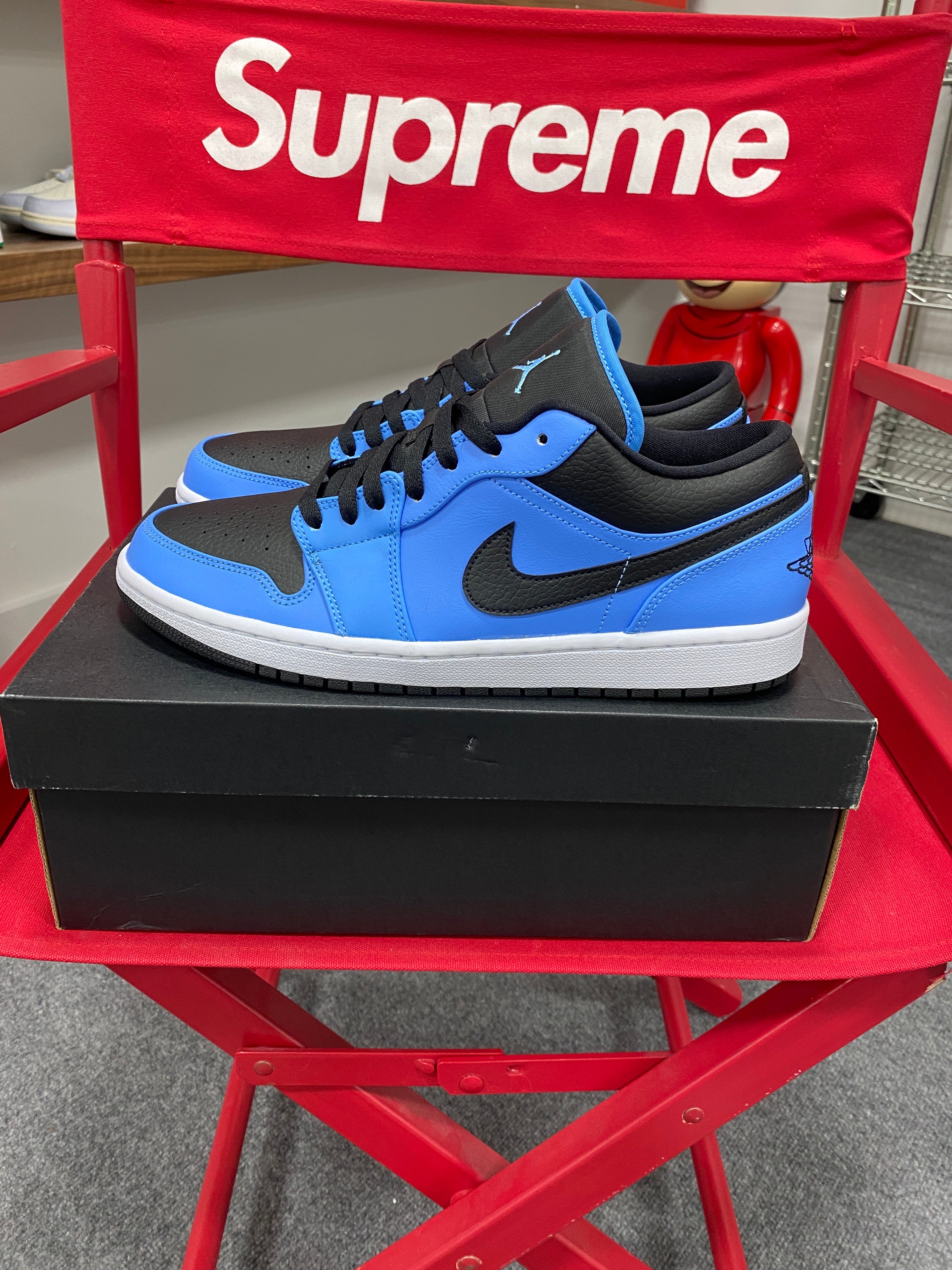 Jordan 1 Low University Blue Black Sz 11