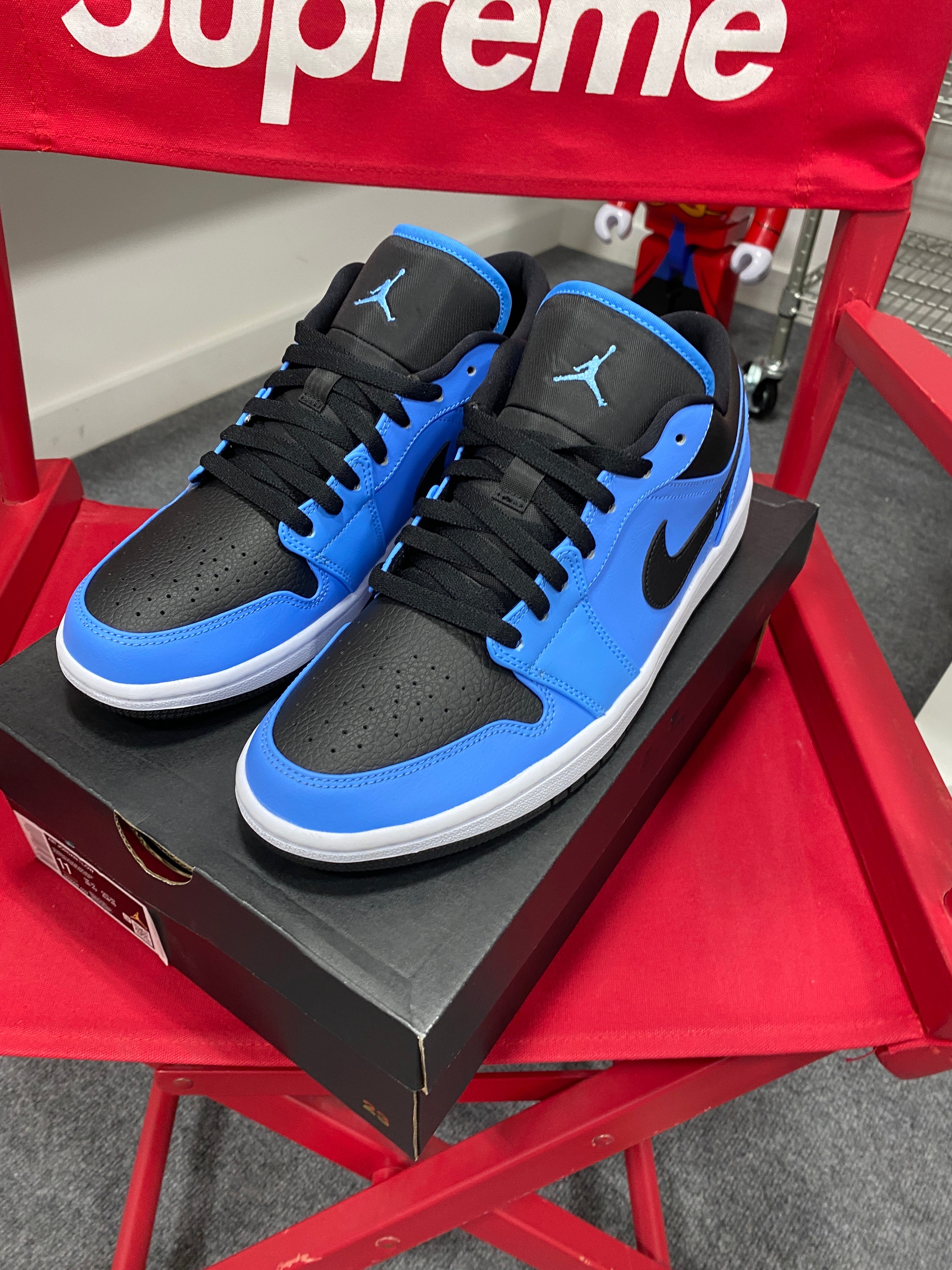 Jordan 1 Low University Blue Black Sz 11