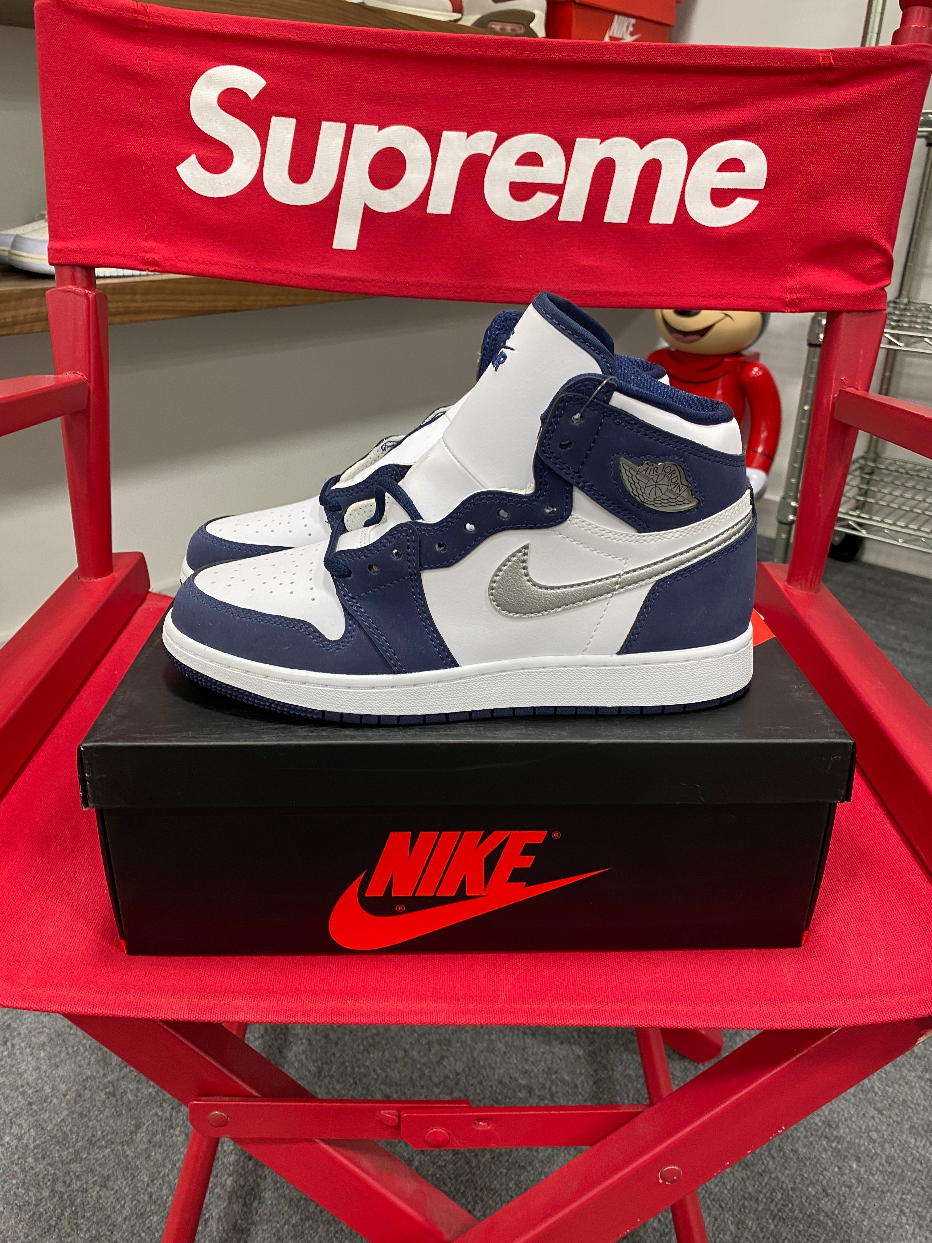 Jordan 1 Retro High CO Japan Midnight Navy (GS) Sz 6Y