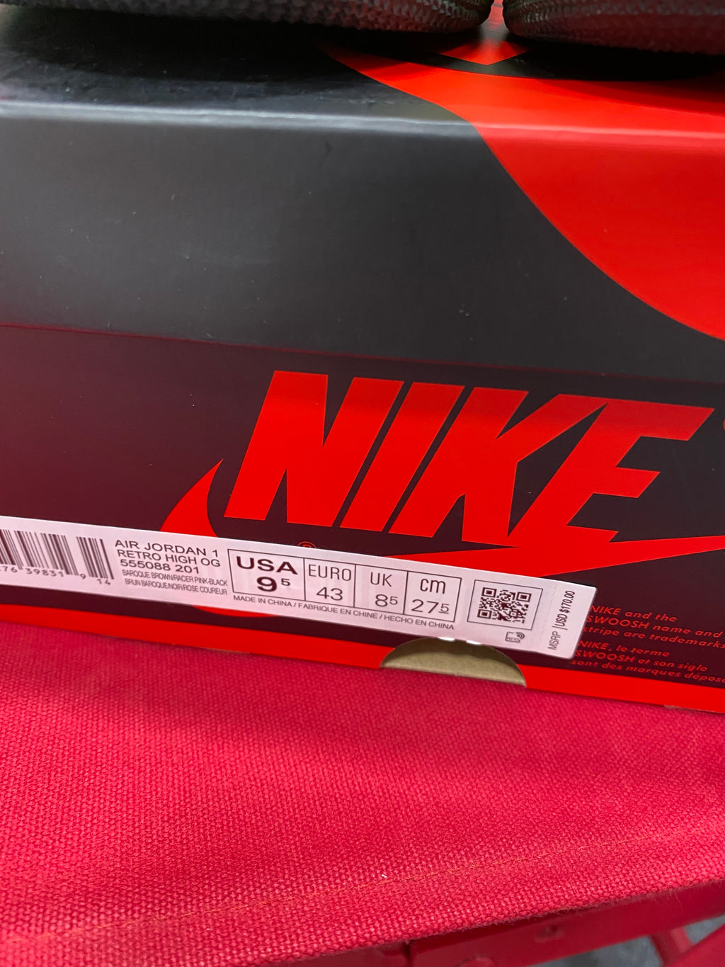 Jordan 1 Tokyo Bio Hack Sz 9.5