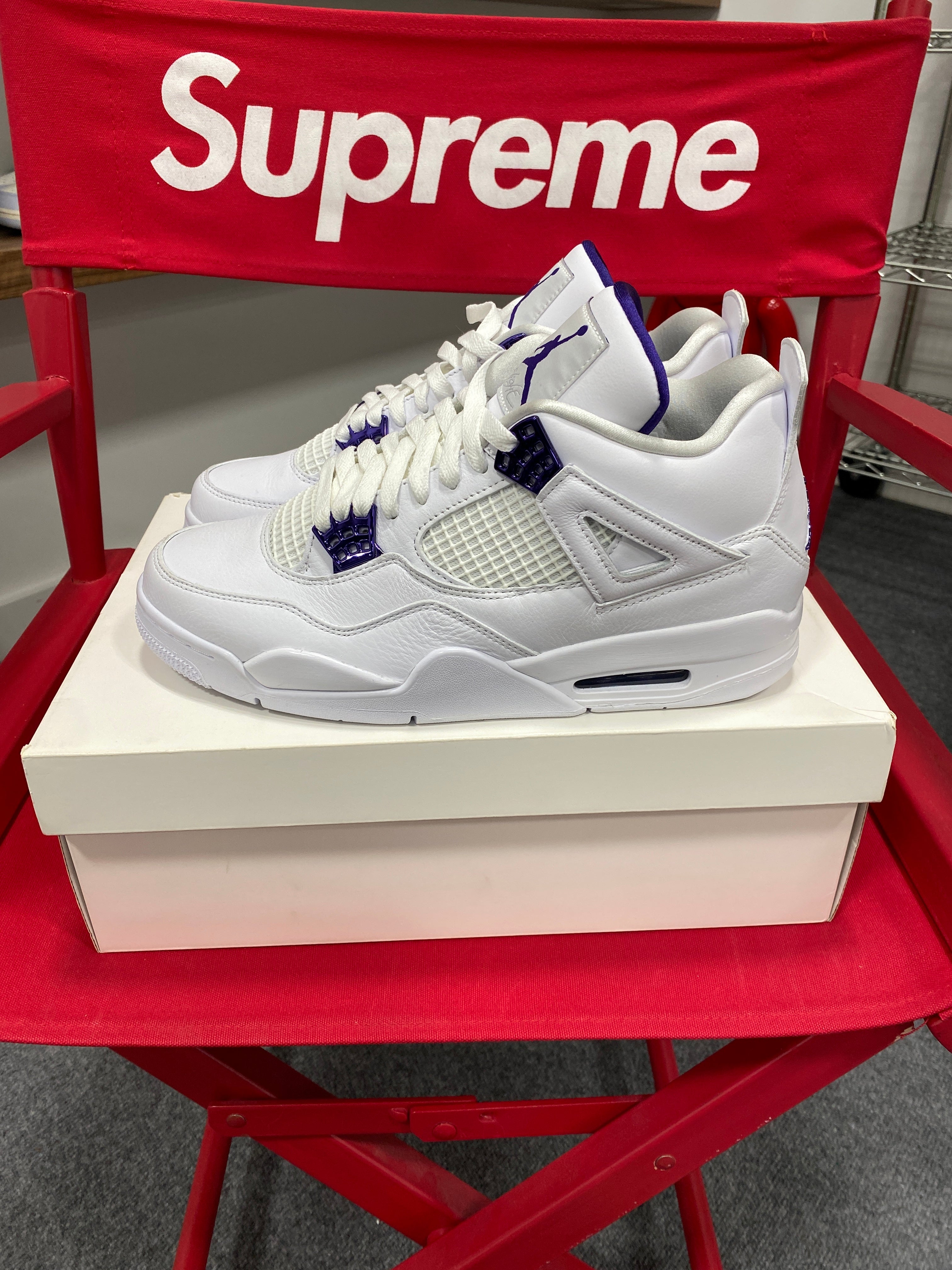 Jordan 4 Retro Metallic Purple Mens 10