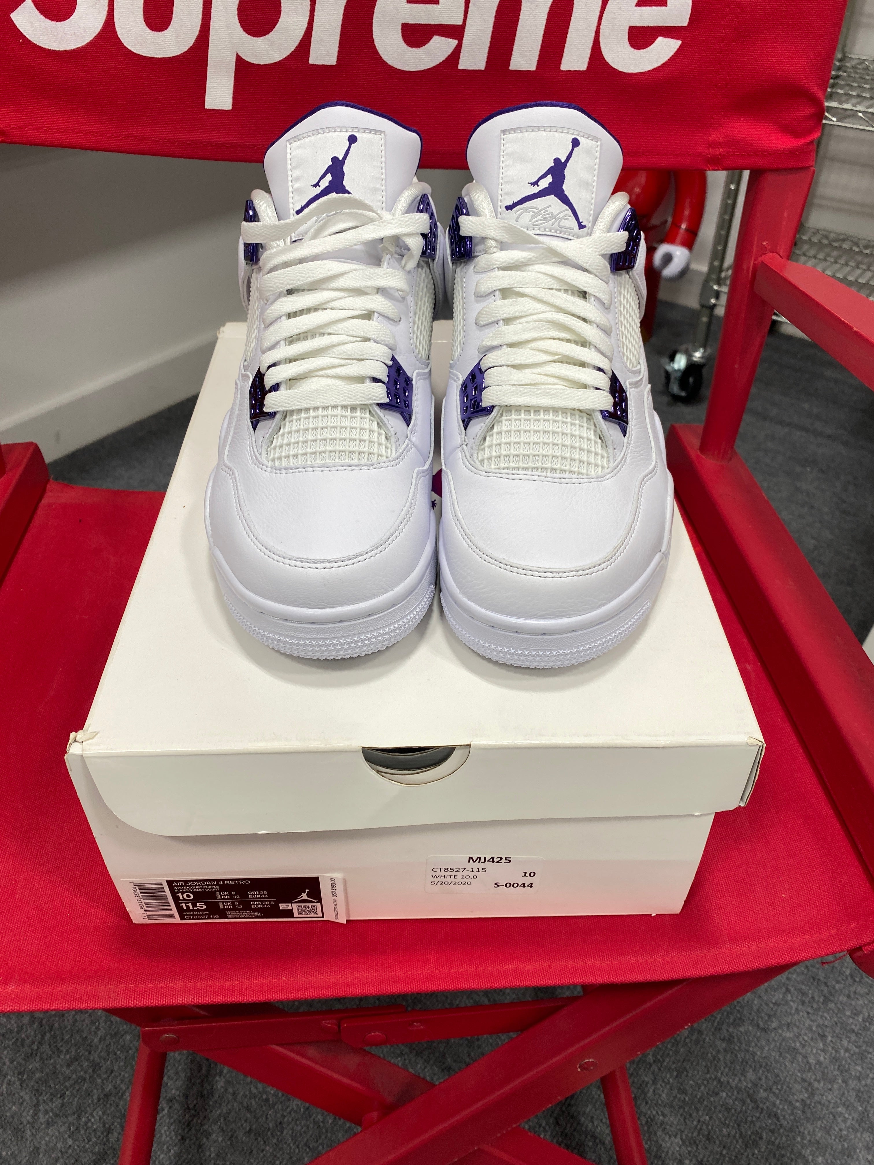 Jordan 4 Retro Metallic Purple Mens 10