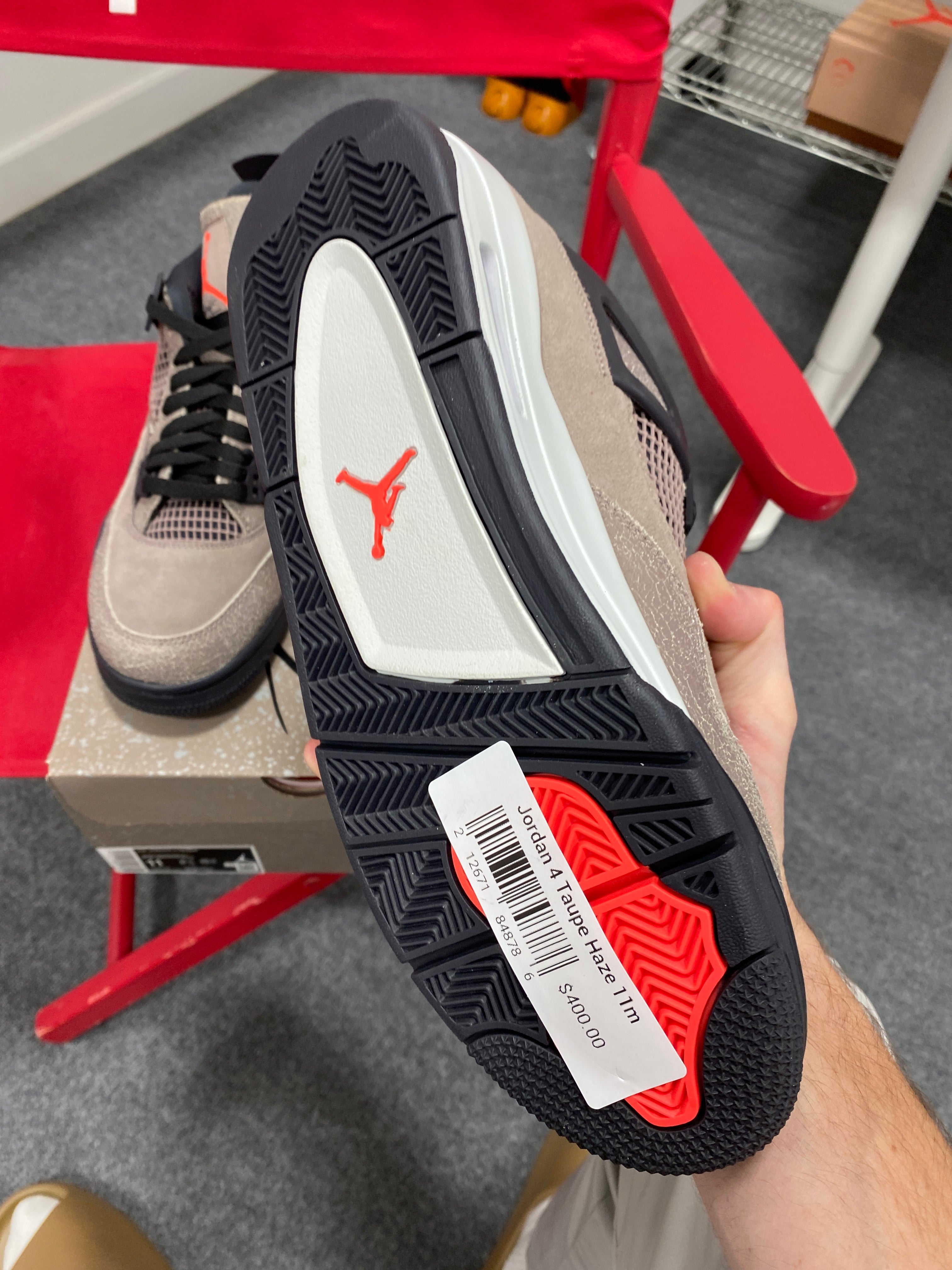 Jordan 4 Retro Taupe Haze Sz 11