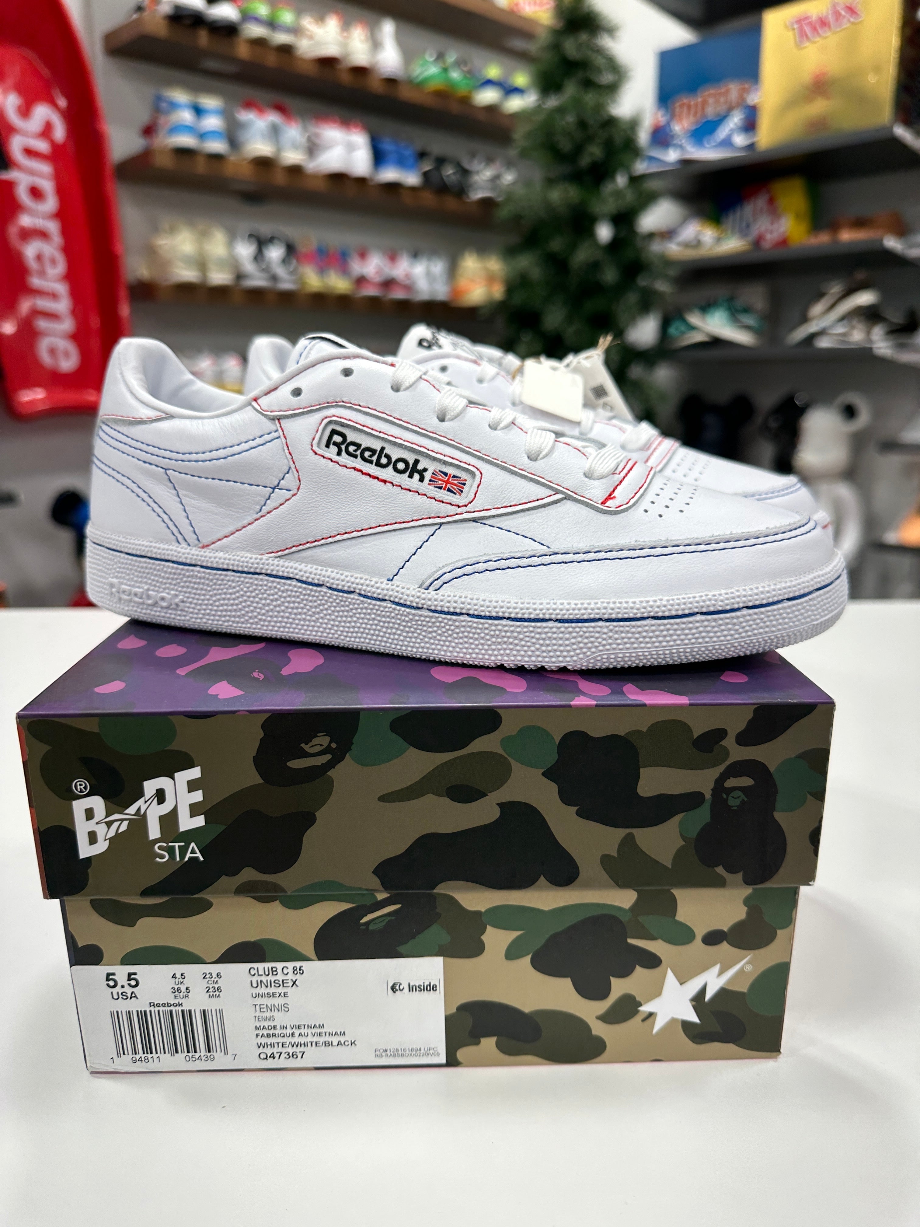 Rebok x Bapesta Club C 85 Sz 5.5