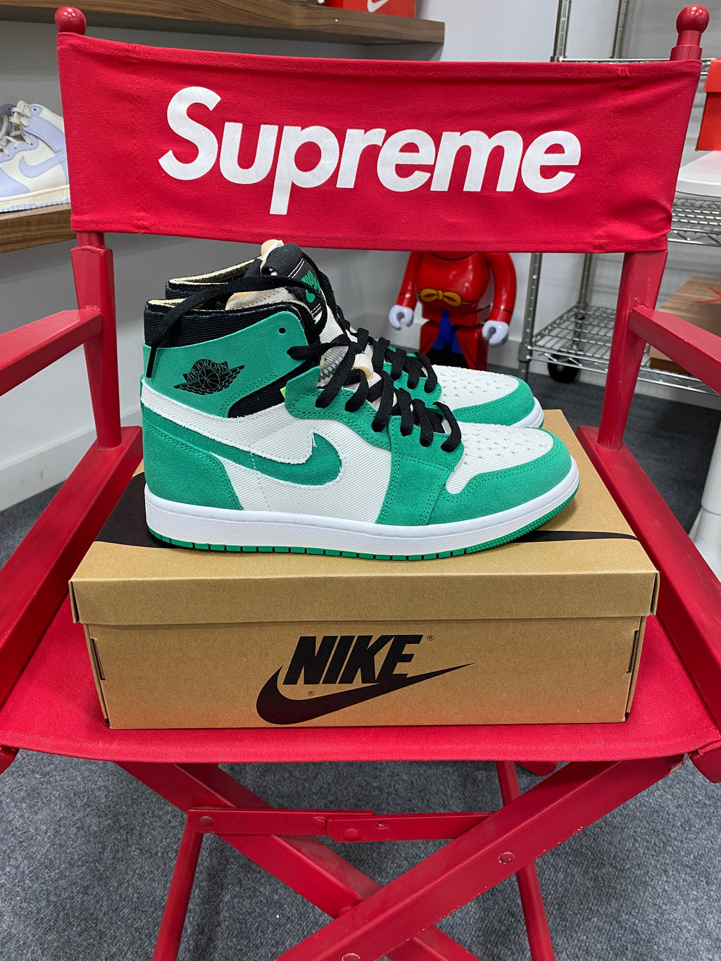 Jordan 1 High Zoom CMFT Stadium Green Sz 8