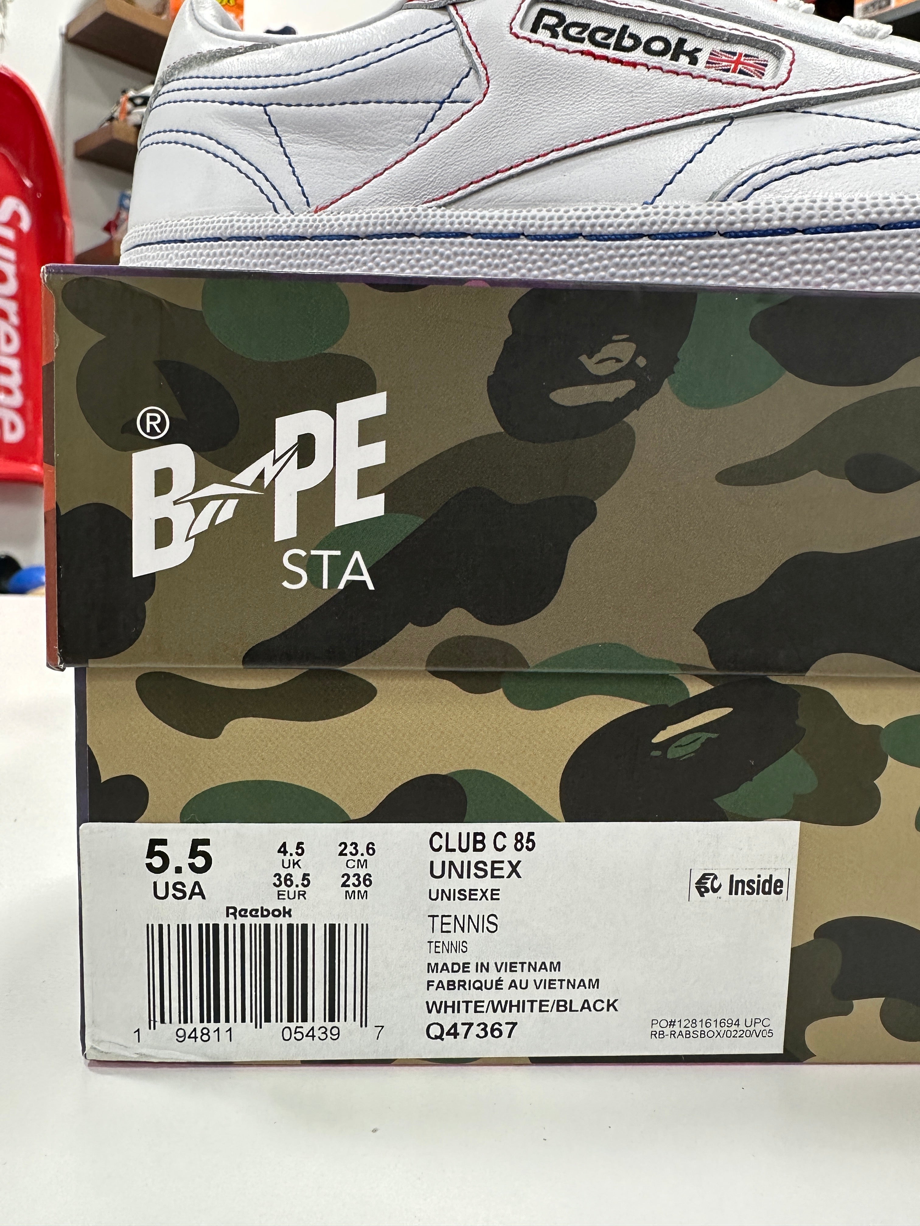 Rebok x Bapesta Club C 85 Sz 5.5