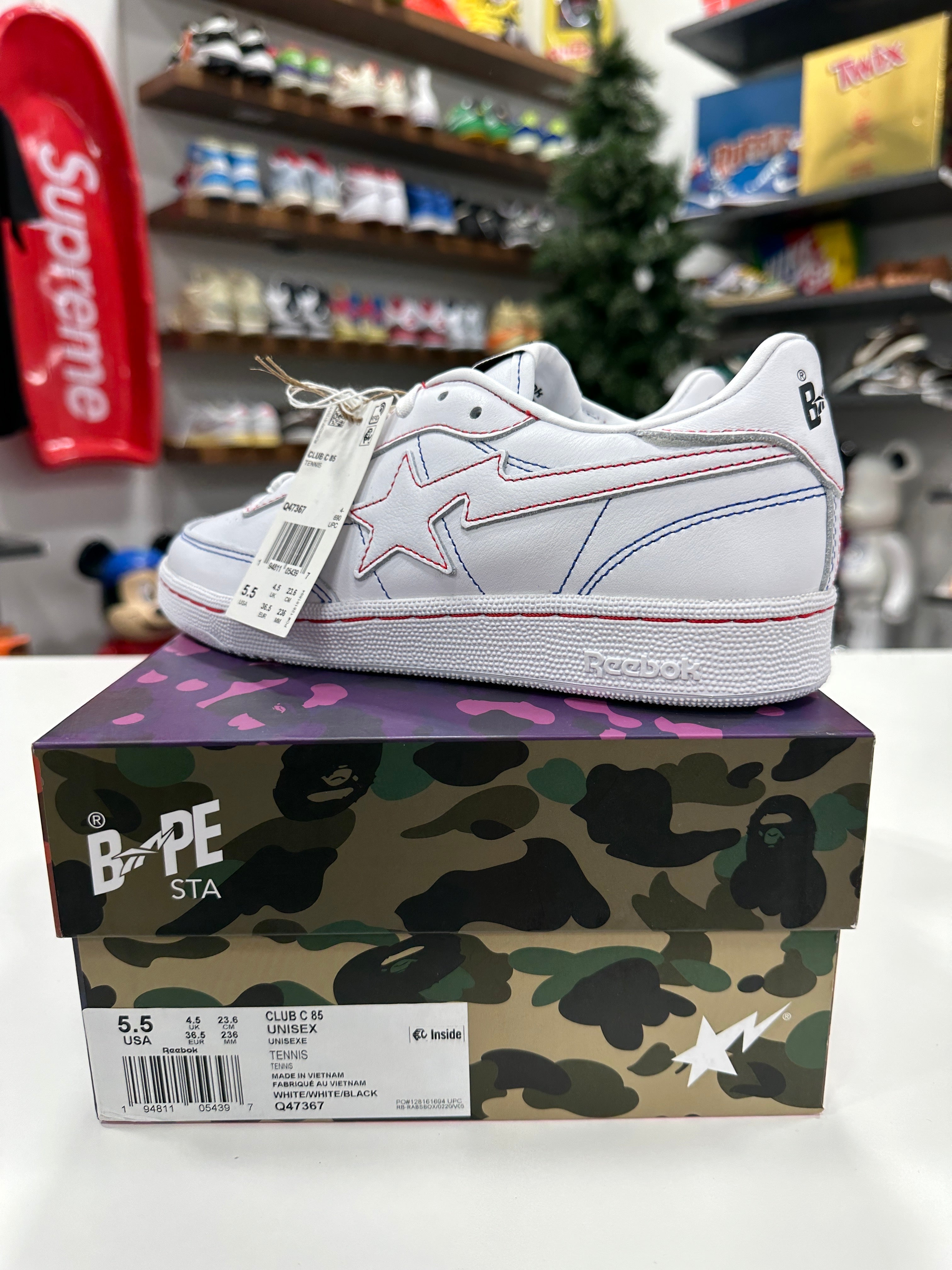 Rebok x Bapesta Club C 85 Sz 5.5