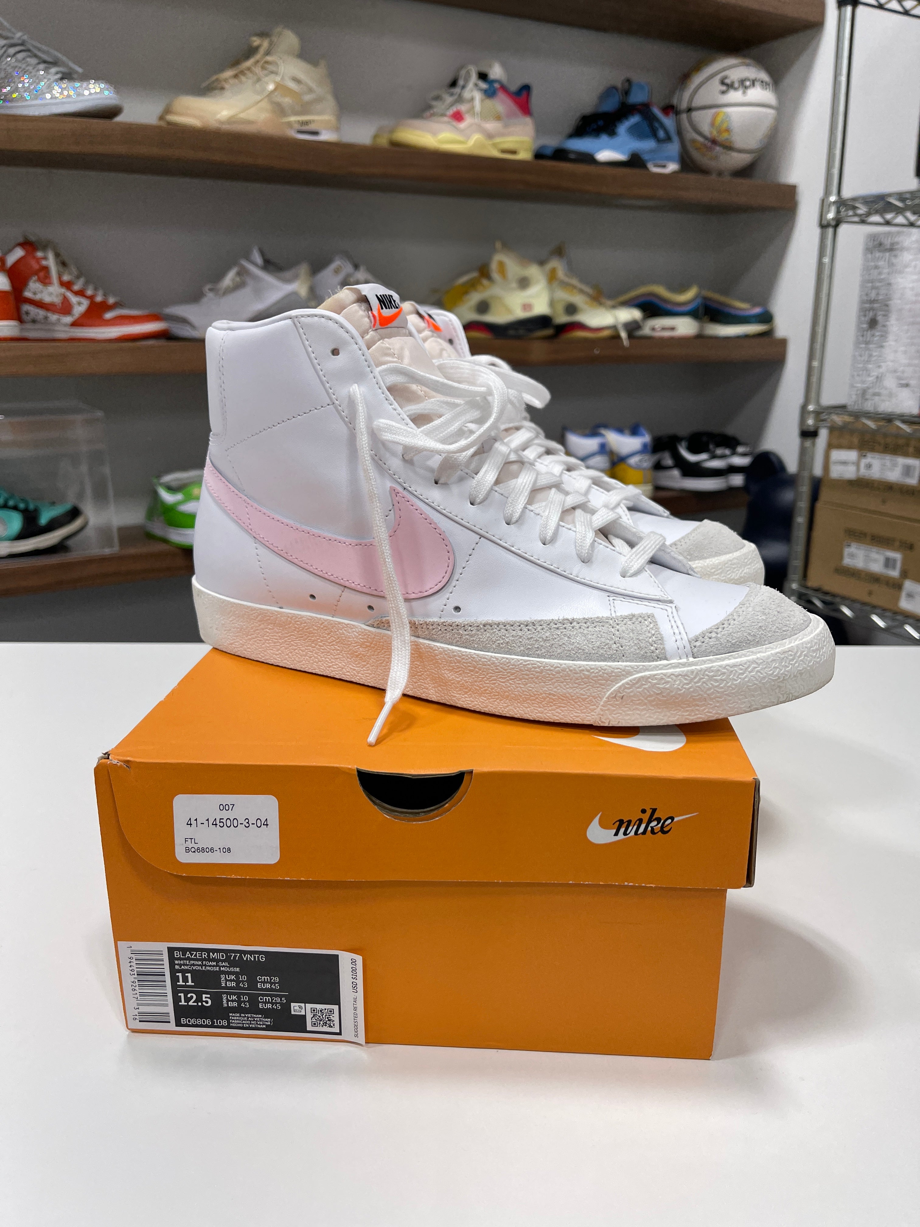 Nike Blazer Pink/White Sz 11