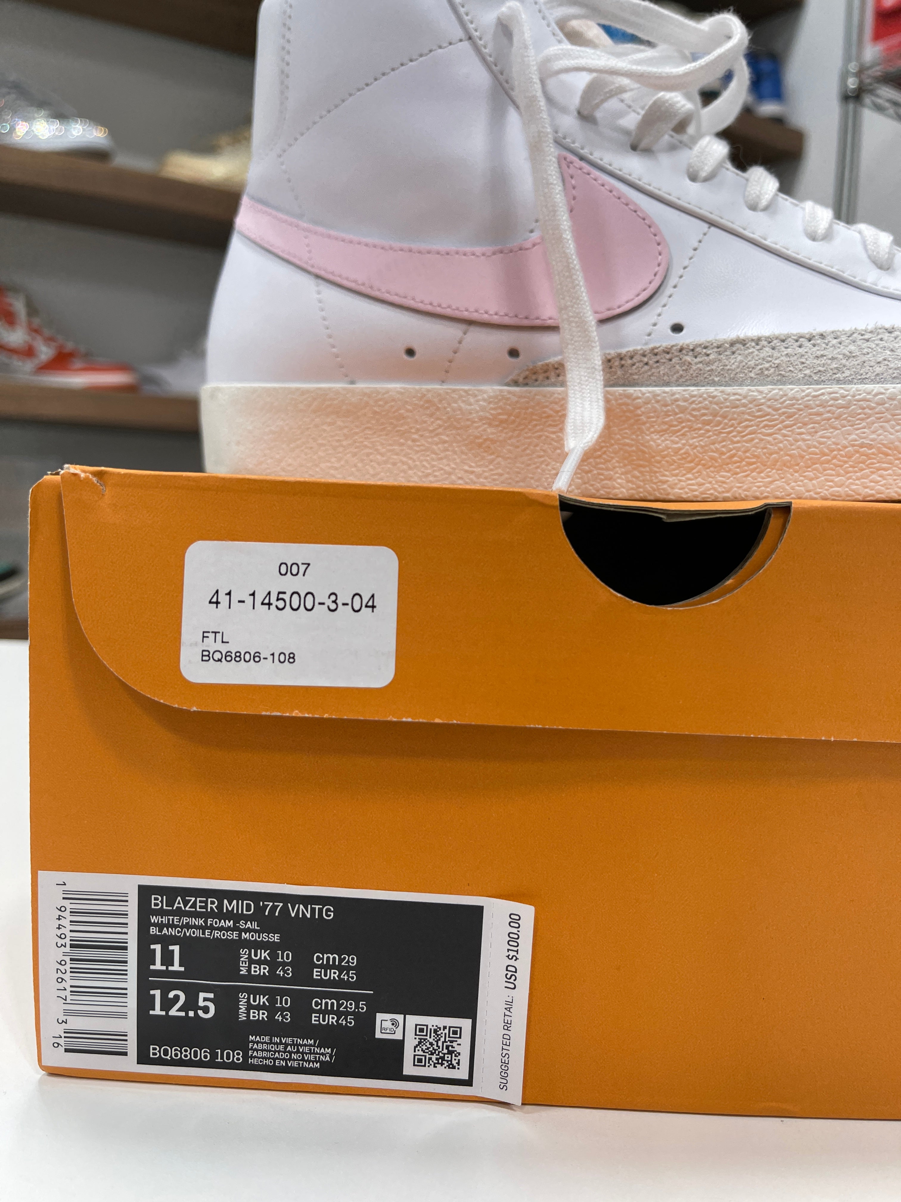 Nike Blazer Pink/White Sz 11