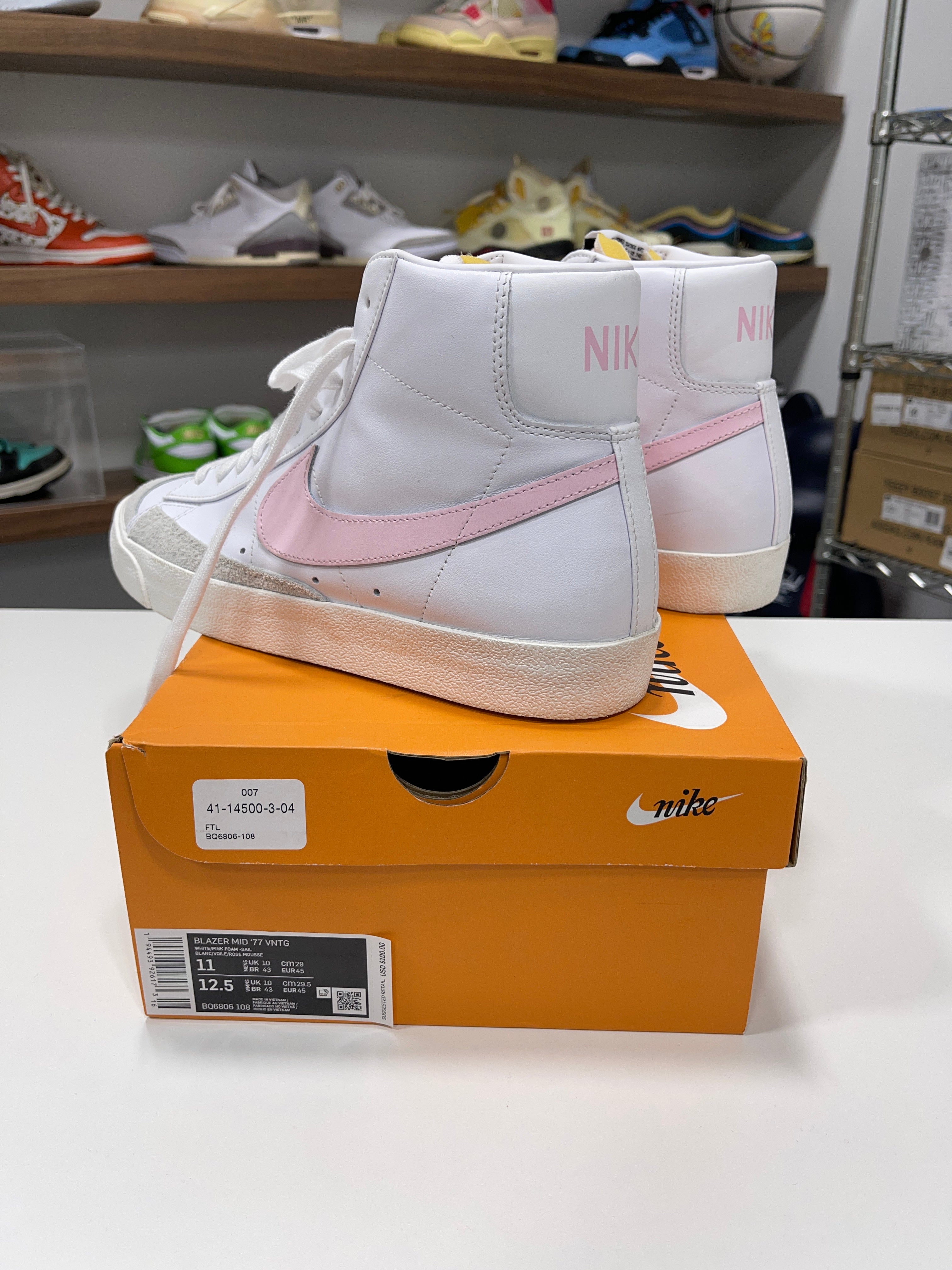 Nike Blazer Pink/White Sz 11