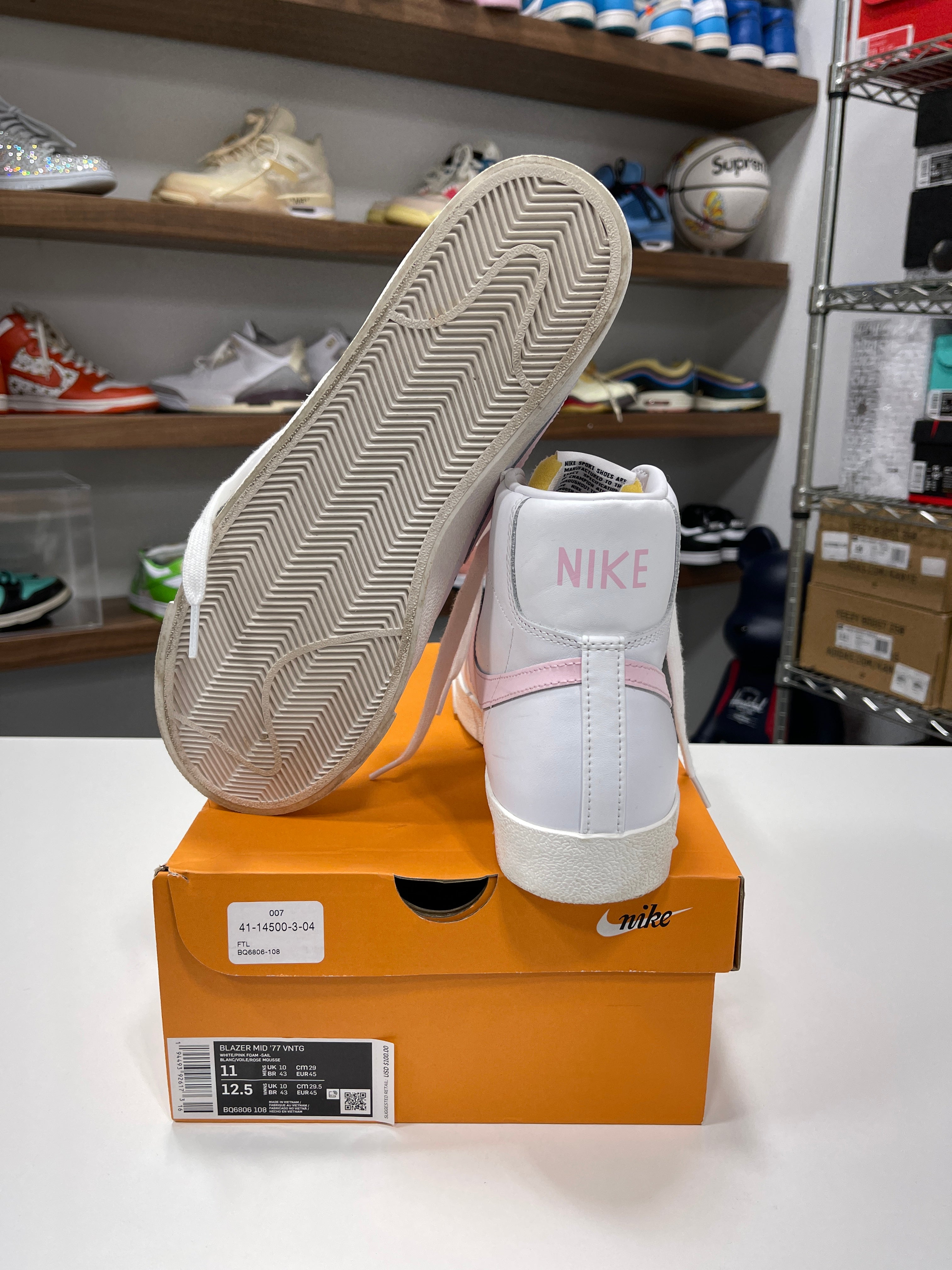Nike Blazer Pink/White Sz 11