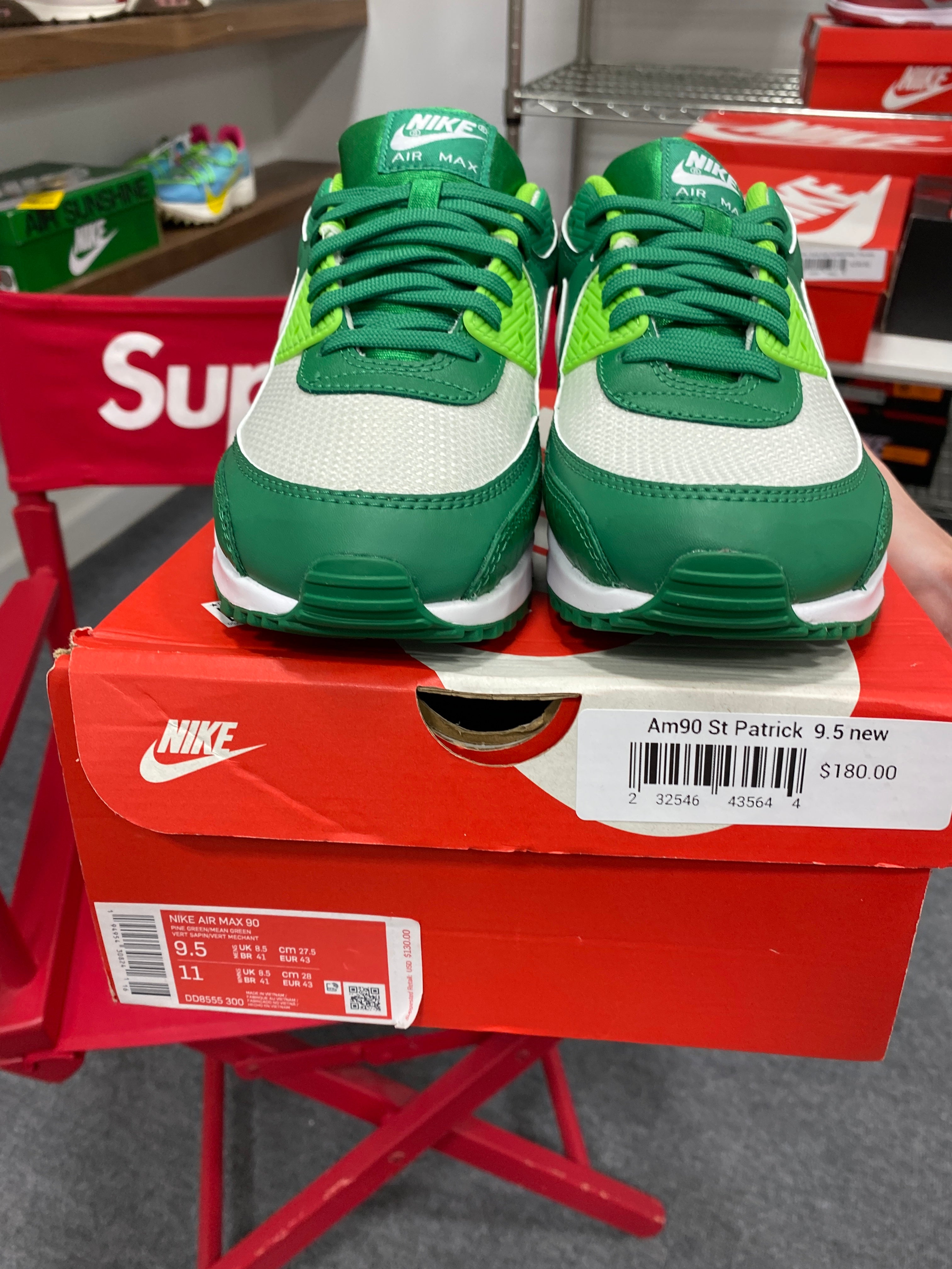 Nike Air Max 90 St Patricks Day (2021) Sz 9.5