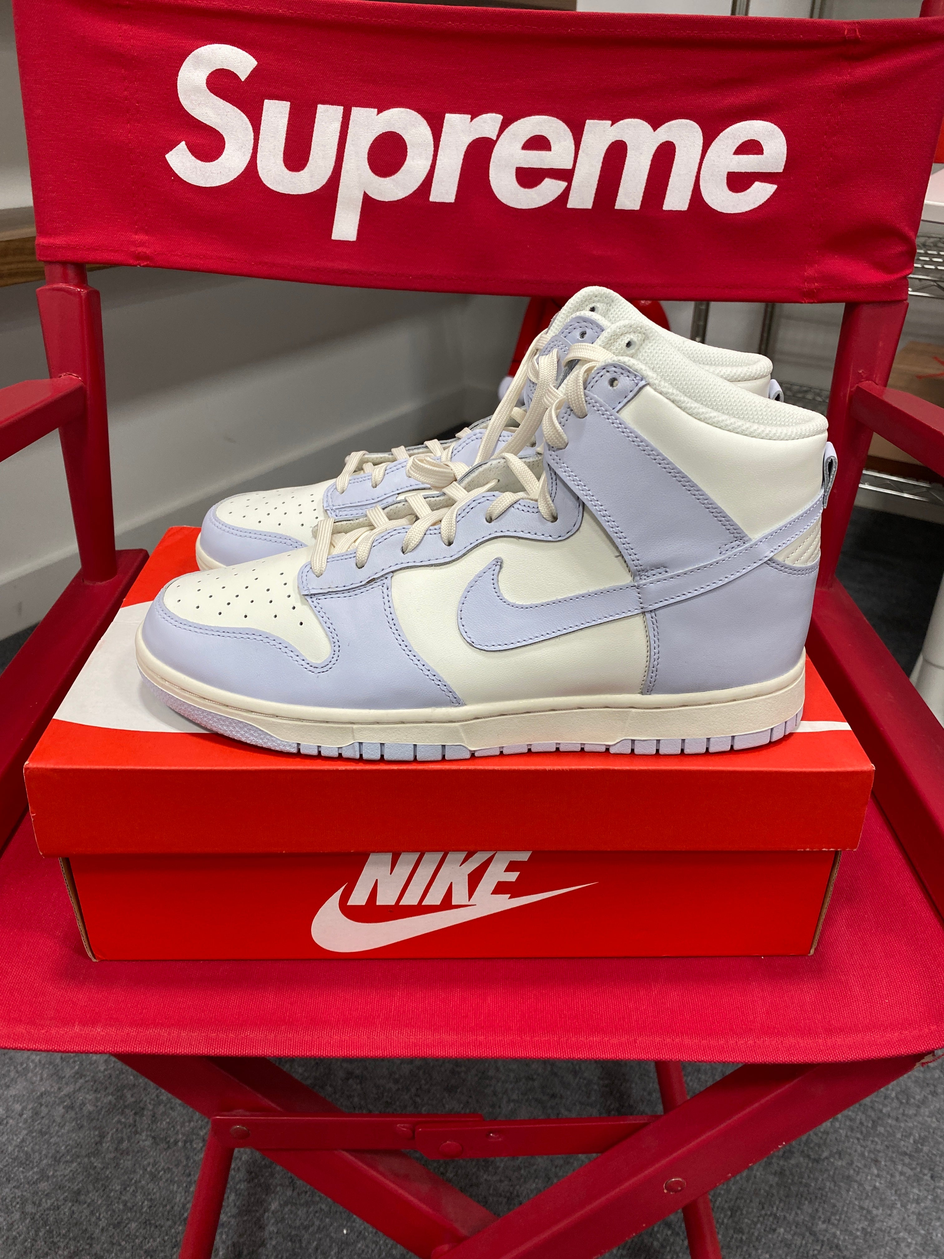Nike Dunk High Sail Football Grey Mens 9.5