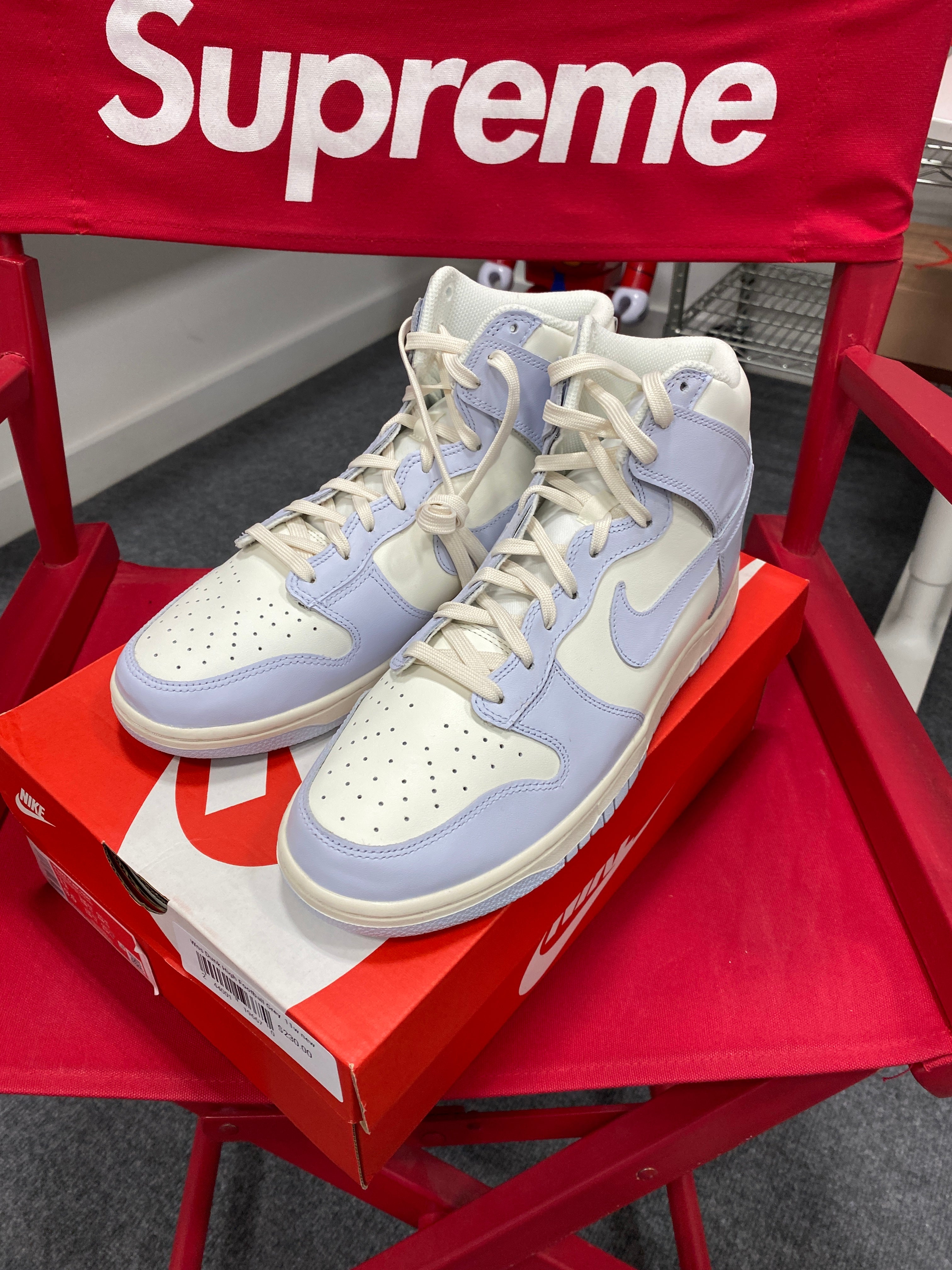 Nike Dunk High Sail Football Grey Mens 9.5
