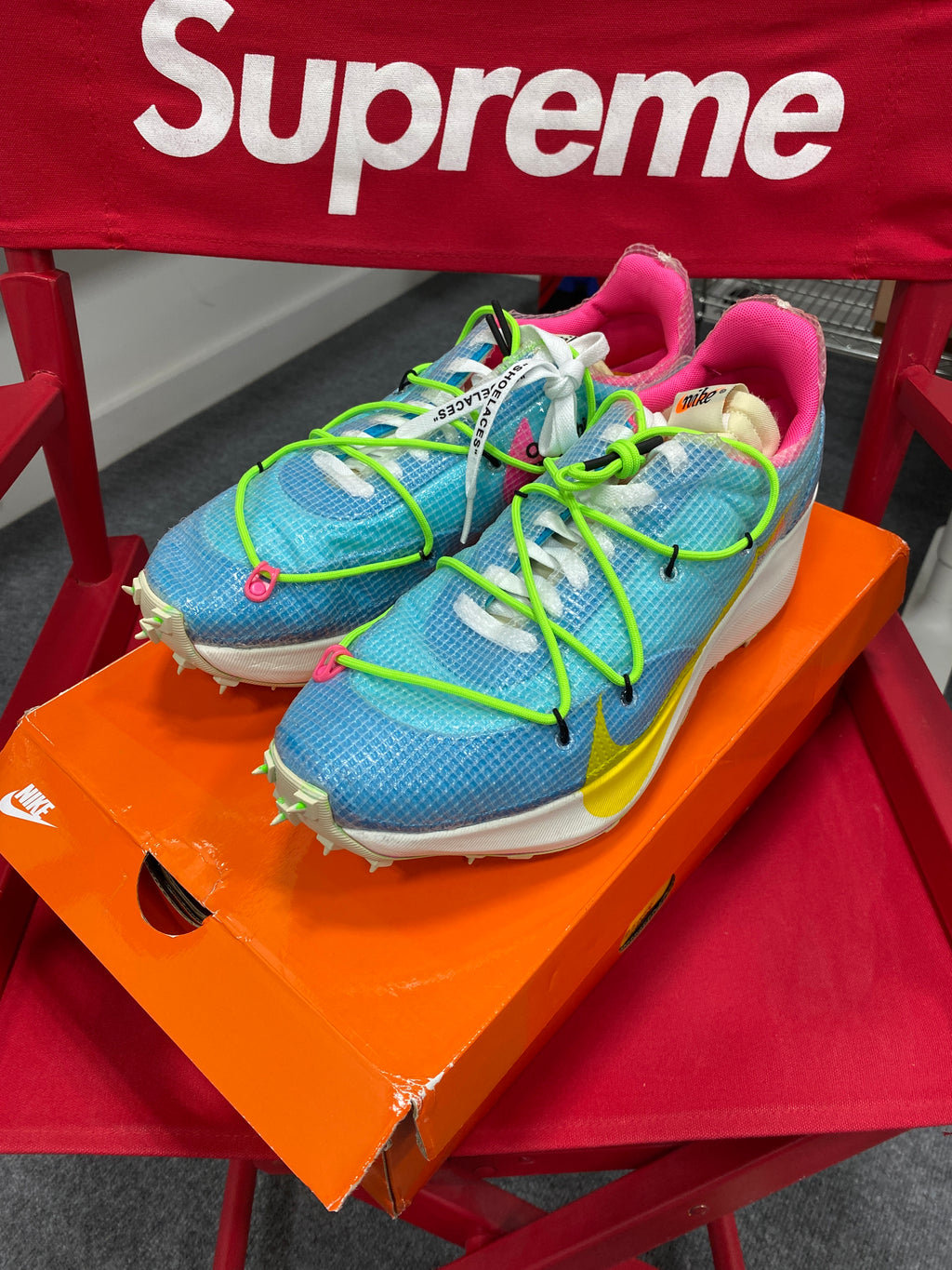 Nike Vapor Street Off-White Polarized Blue Sz 11