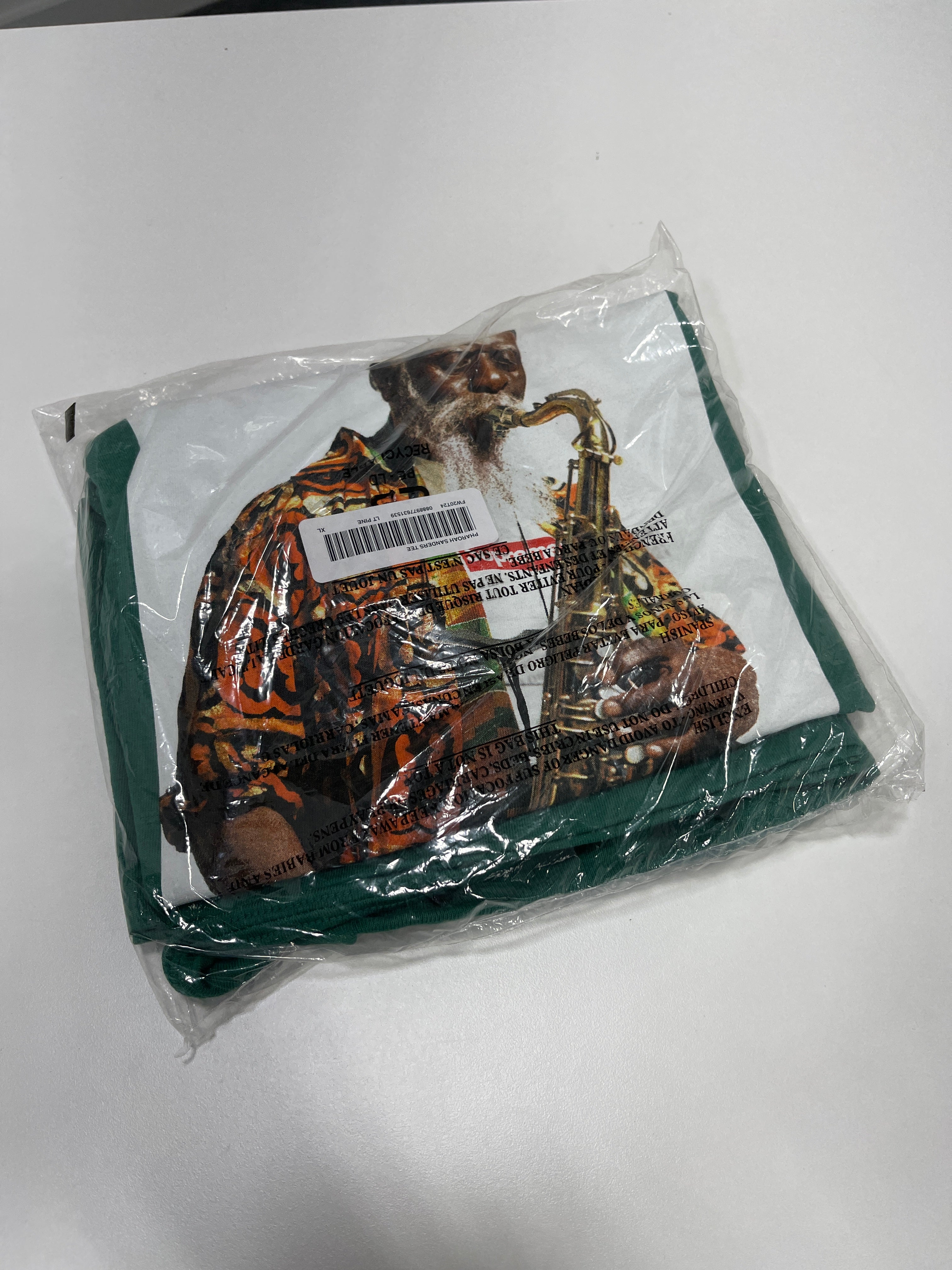 Supreme Pharaoh Sanders T Shirt Green Sz XL