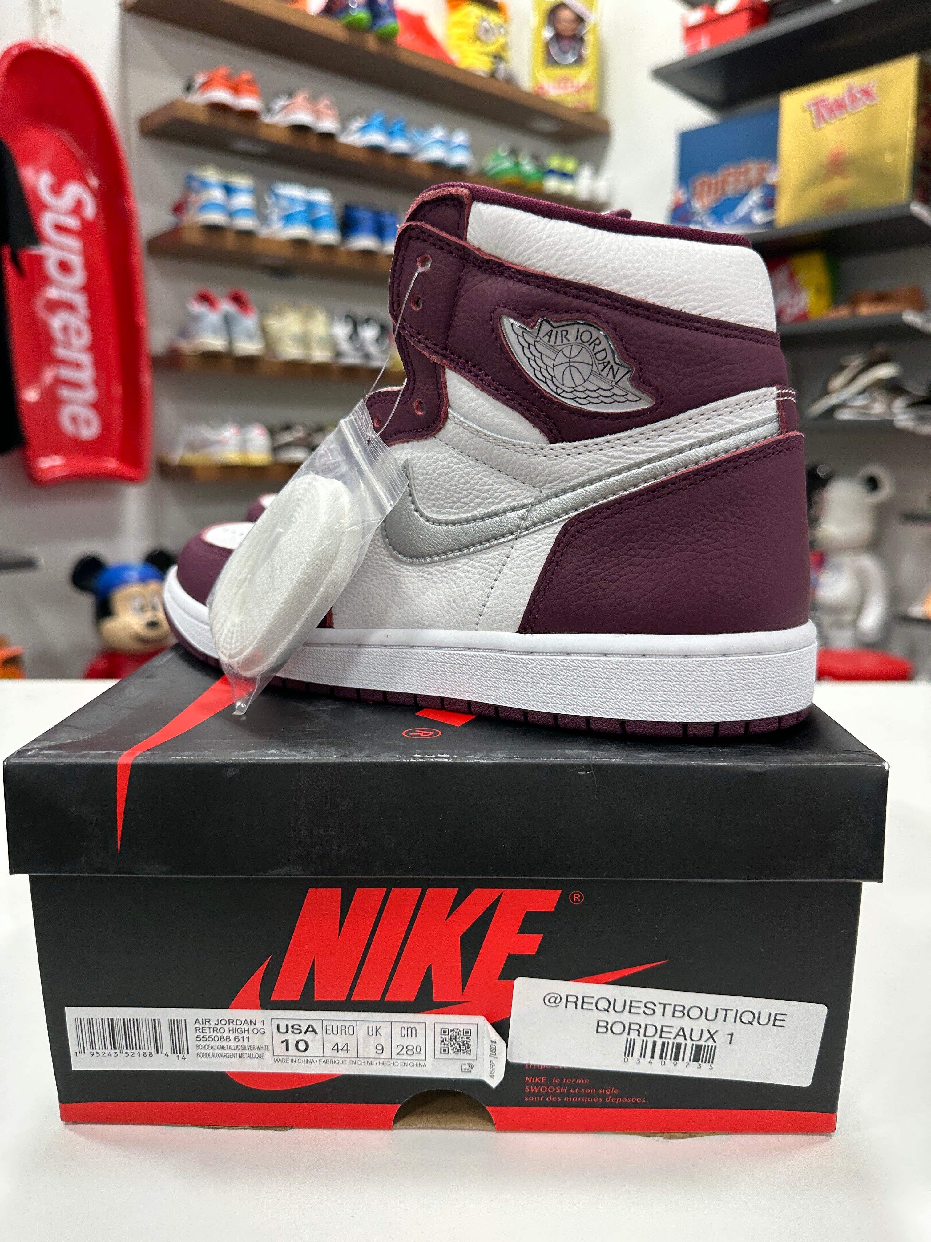 Air Jordan 1 High Bordeaux Sz 10